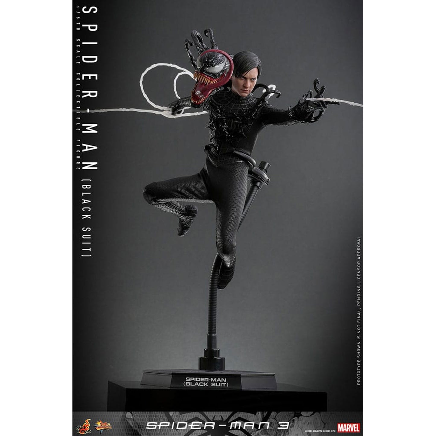 Spider-Man 3 Movie Masterpiece 1/6 Spider-Man (Black Suit)