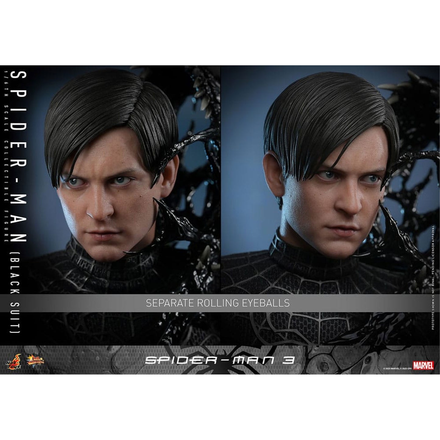 Spider-Man 3 Movie Masterpiece 1/6 Spider-Man (Black Suit)