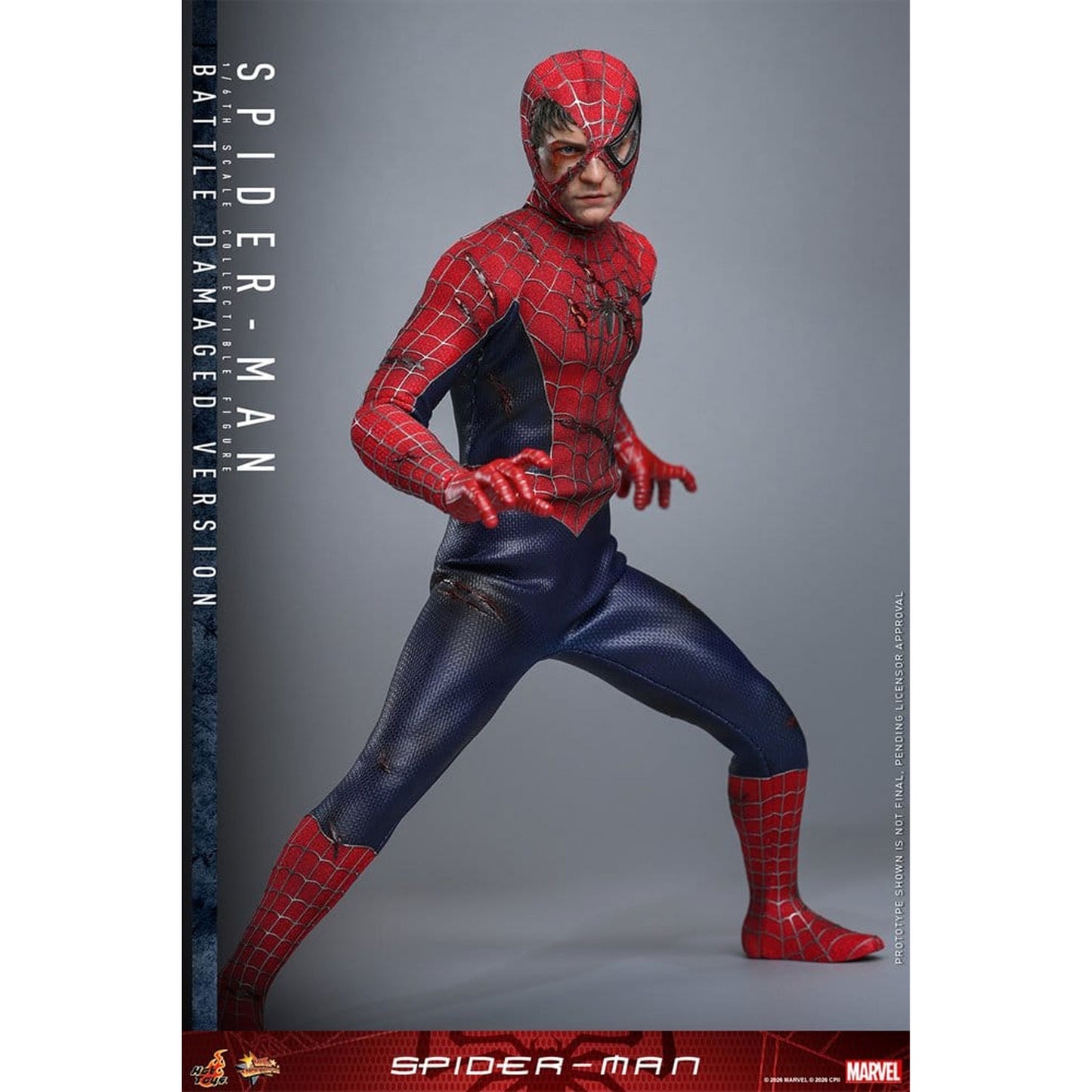 Spider-Man Movie Masterpiece 1/6 Spider-Man (Battle Damaged Version) -Action Figure