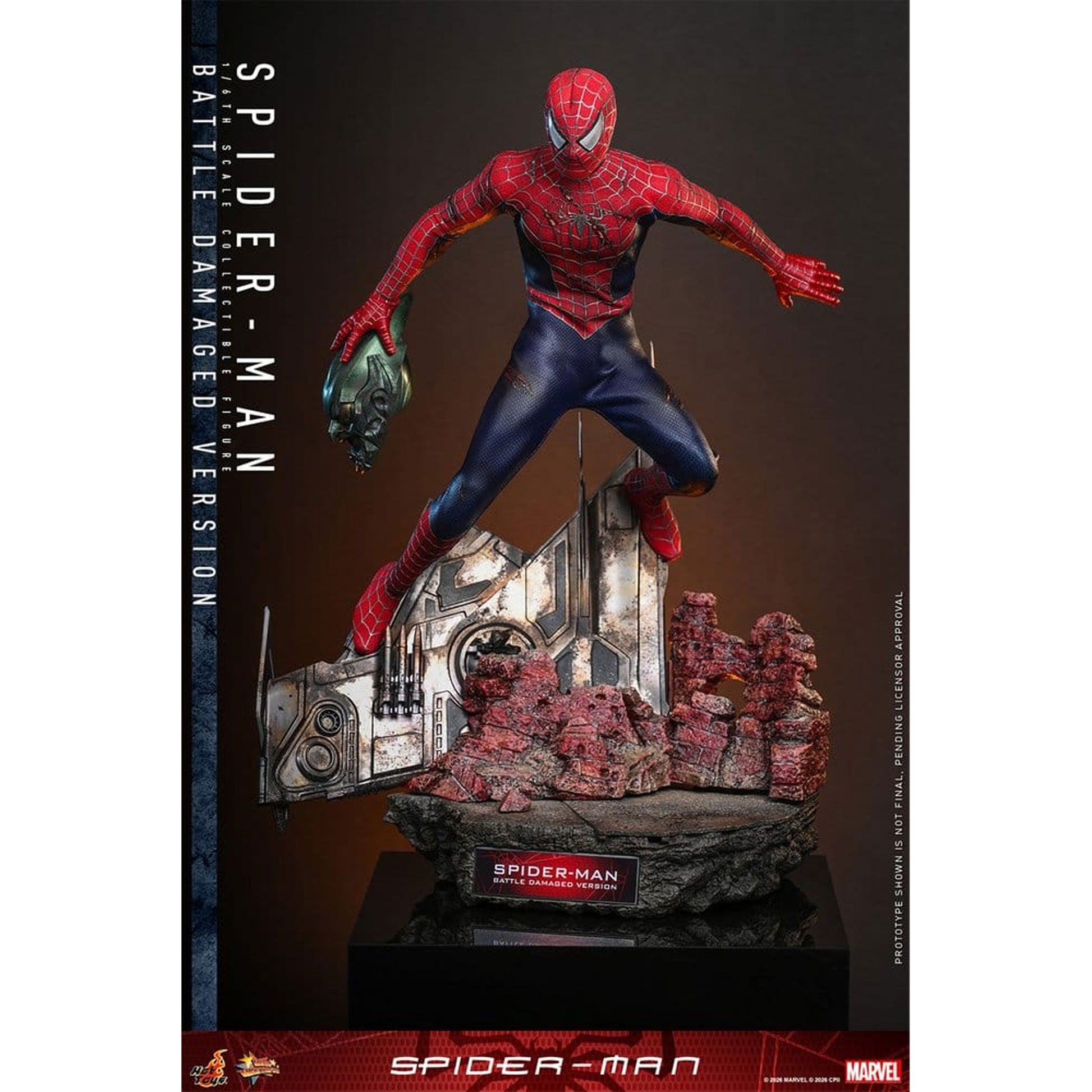 Spider-Man Movie Masterpiece 1/6 Spider-Man (Battle Damaged Version) -Action Figure