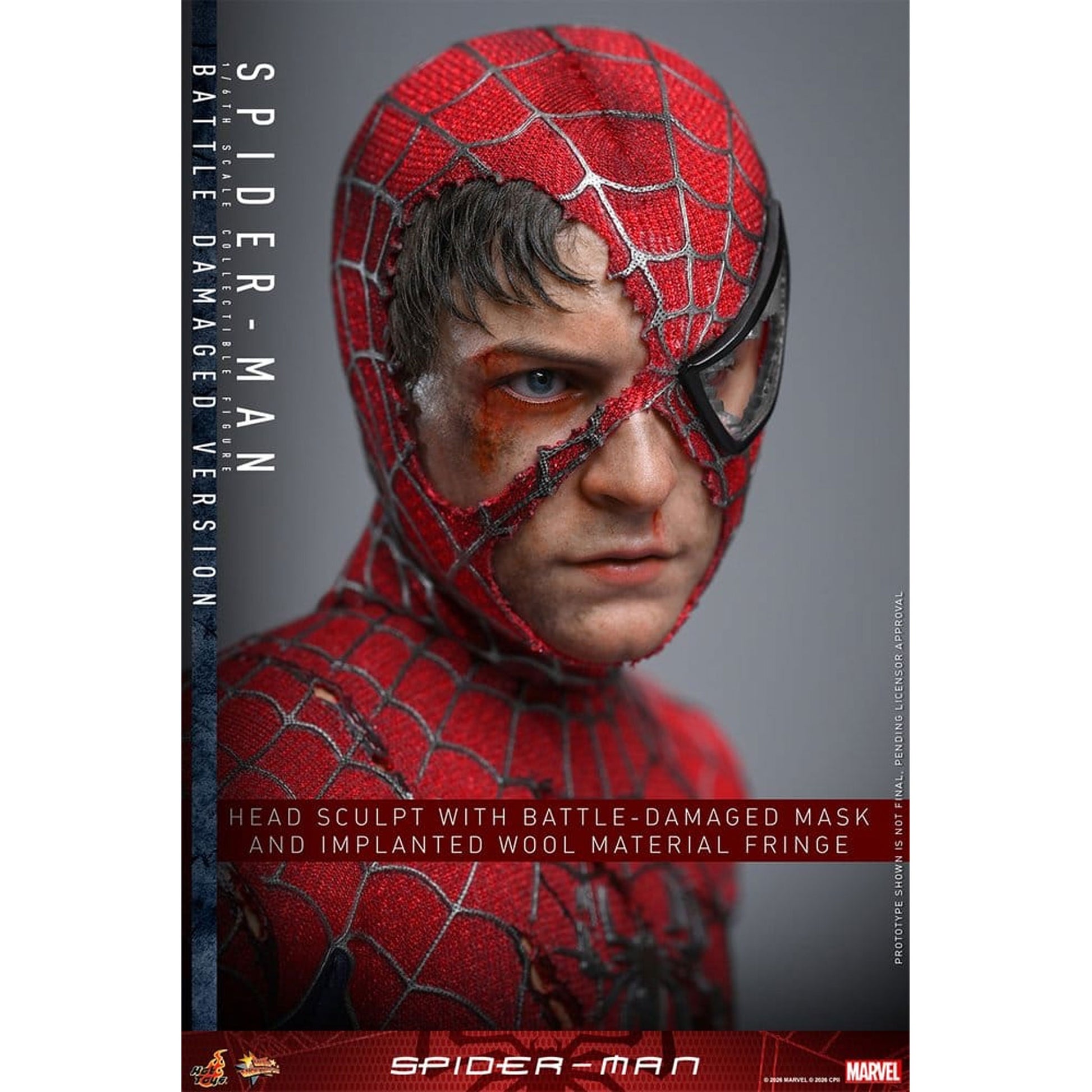 Spider-Man Movie Masterpiece 1/6 Spider-Man (Battle Damaged Version) -Action Figure