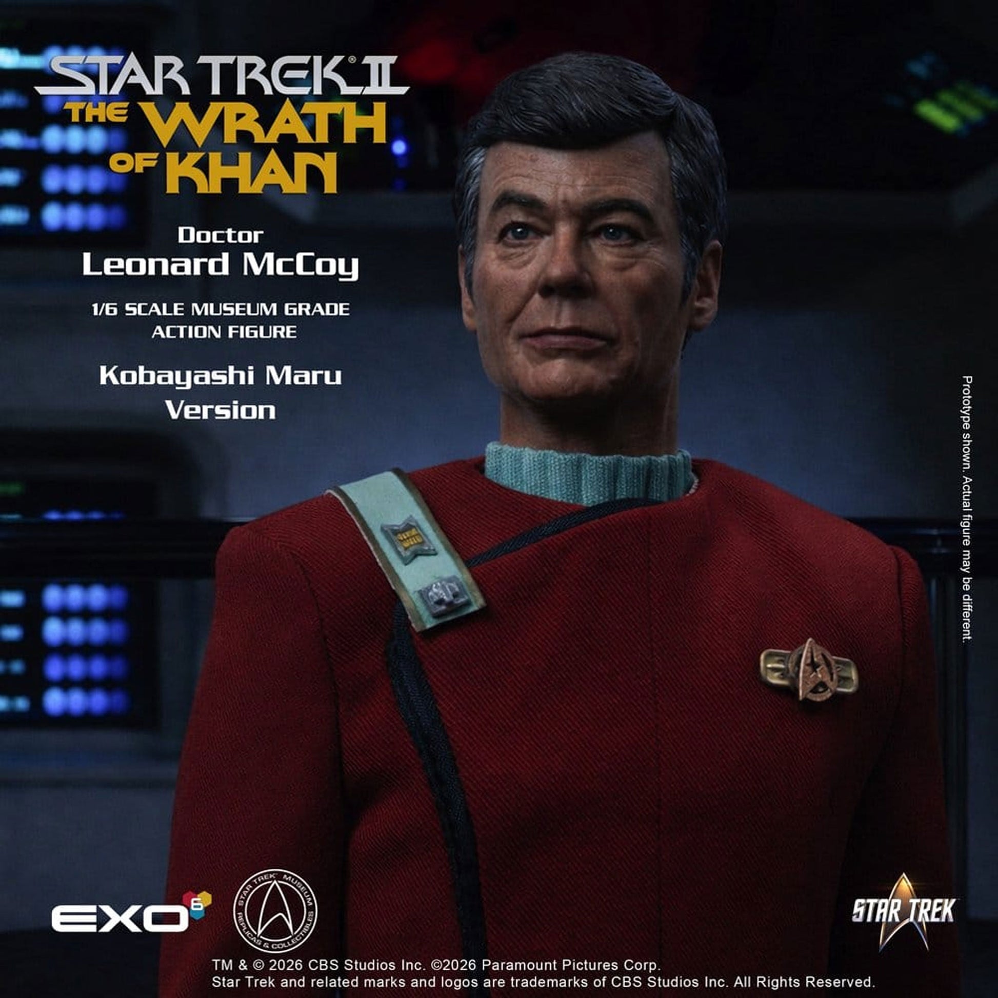 Star Trek II: The Wrath of Khan 1/6 Dr. Leonard McCoy Kobayashi Maru Version -Action Figure