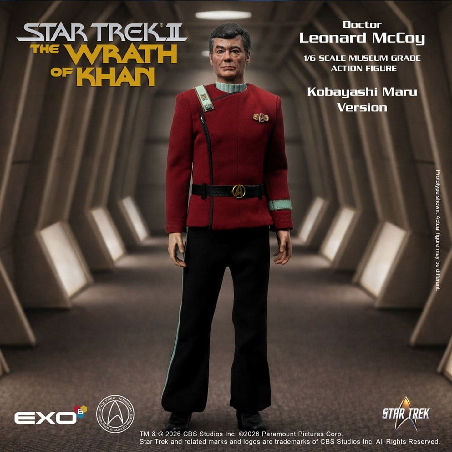 Star Trek II: The Wrath of Khan 1/6 Dr. Leonard McCoy Kobayashi Maru Version -Action Figure