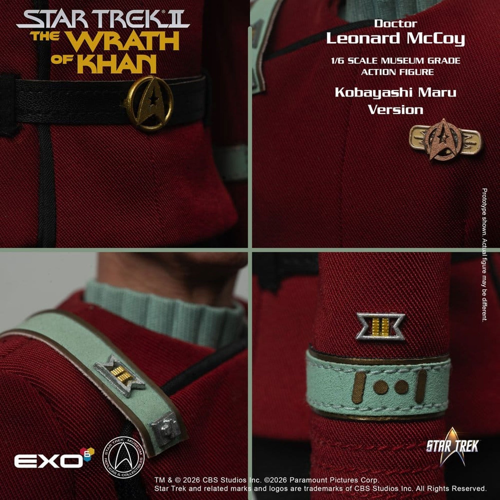Star Trek II: The Wrath of Khan 1/6 Dr. Leonard McCoy Kobayashi Maru Version -Action Figure