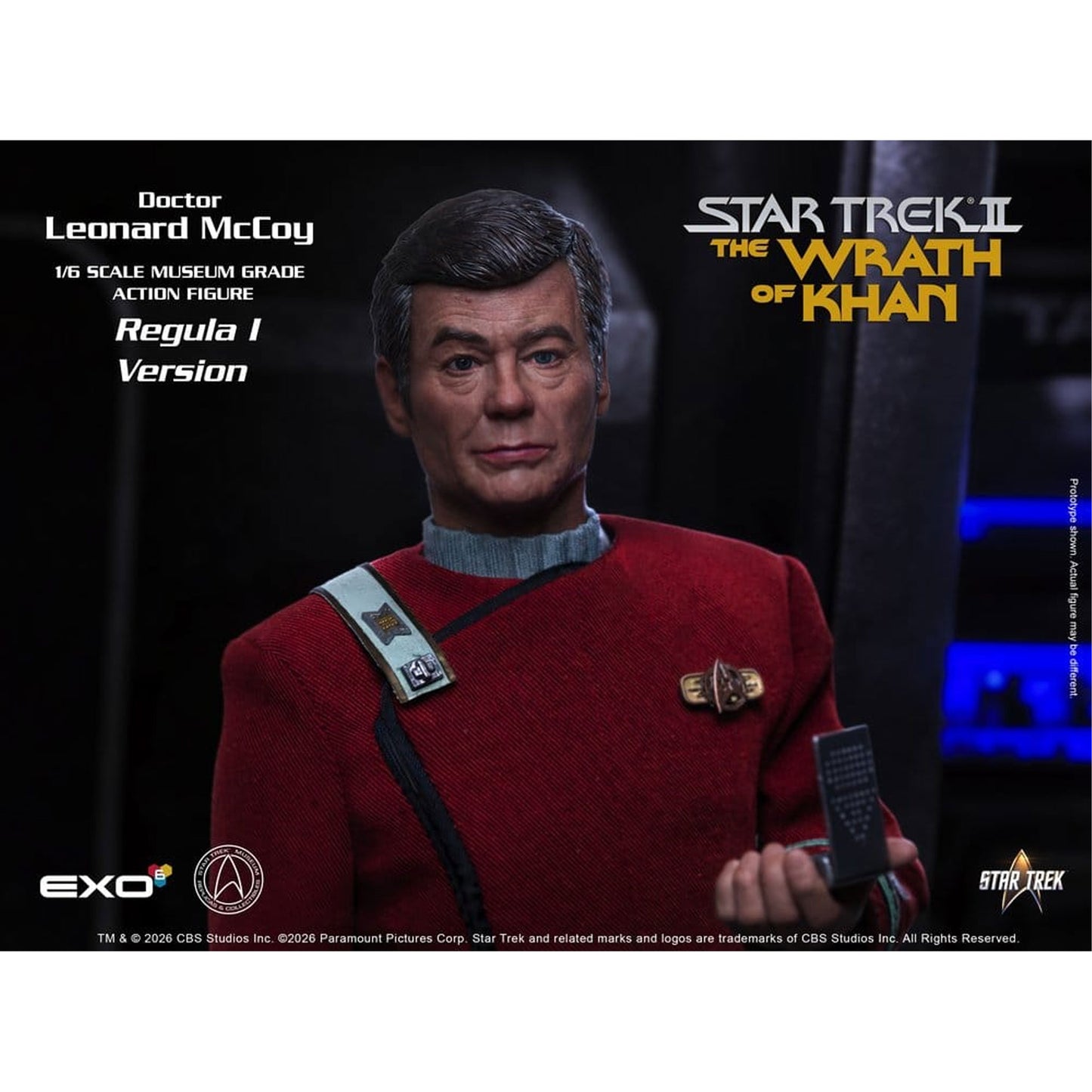 Star Trek II: The Wrath of Khan 1/6 Dr. Leonard McCoy Regula I Version -Action Figure 