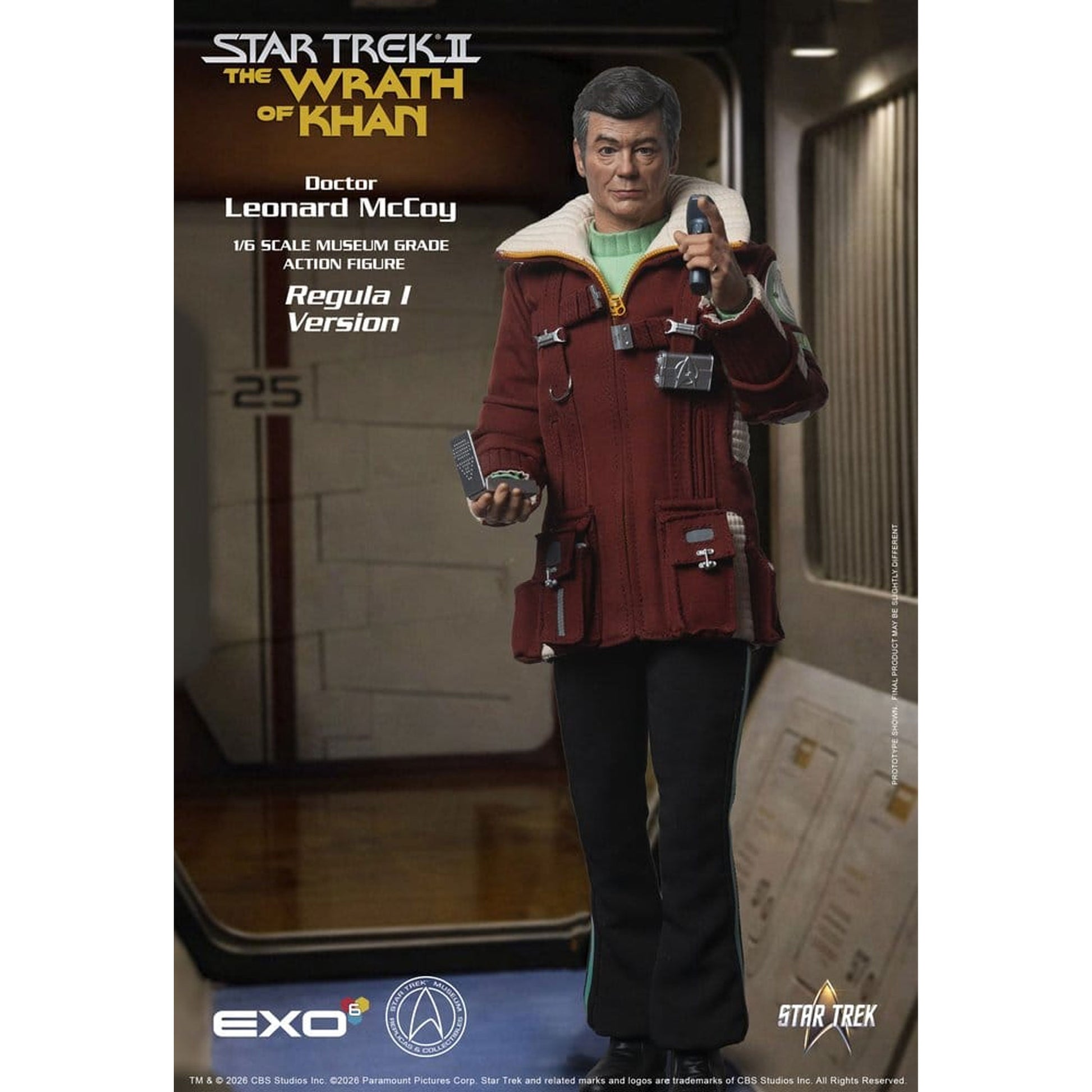 Star Trek II: The Wrath of Khan 1/6 Dr. Leonard McCoy Regula I Version -Action Figure 