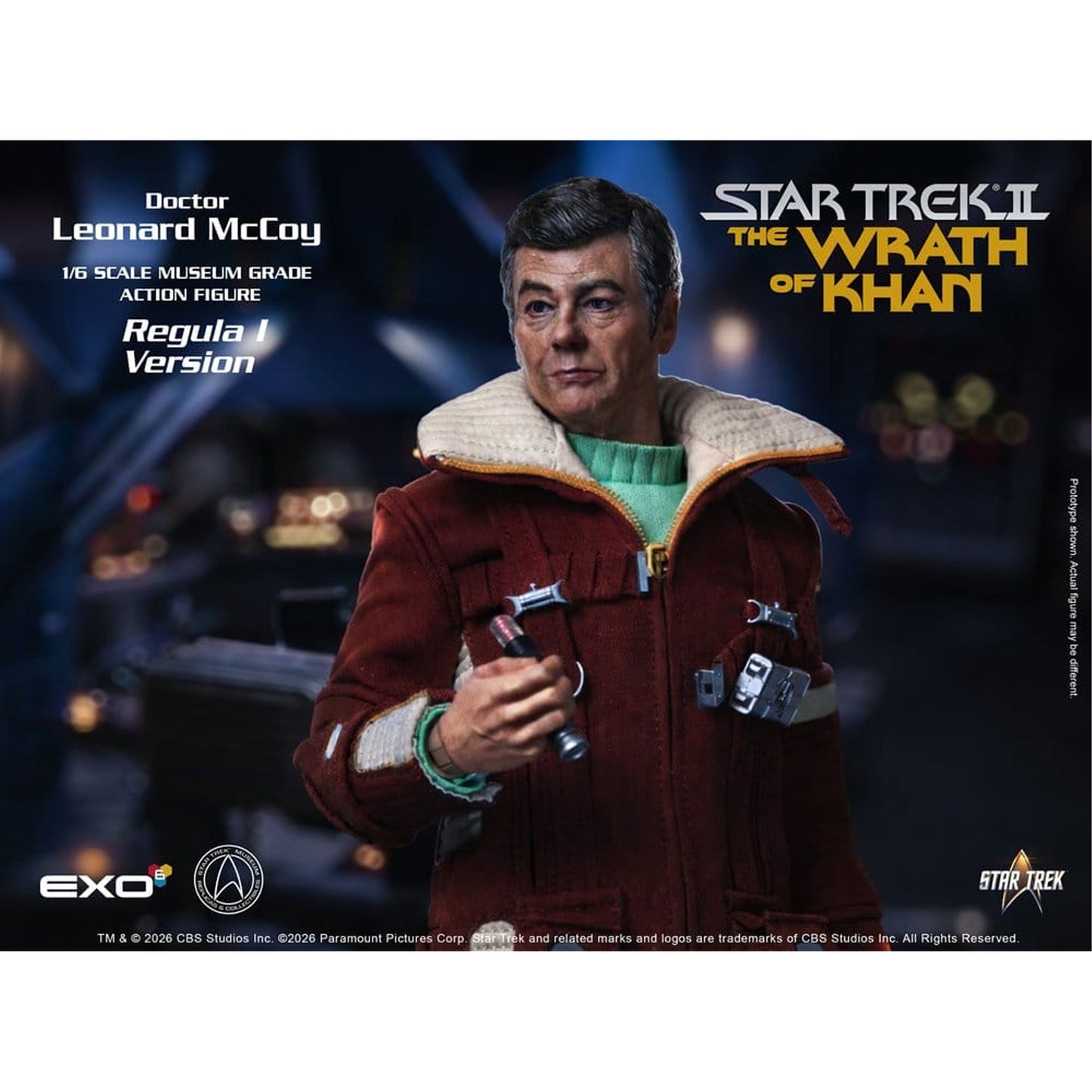 Star Trek II: The Wrath of Khan 1/6 Dr. Leonard McCoy Regula I Version -Action Figure 