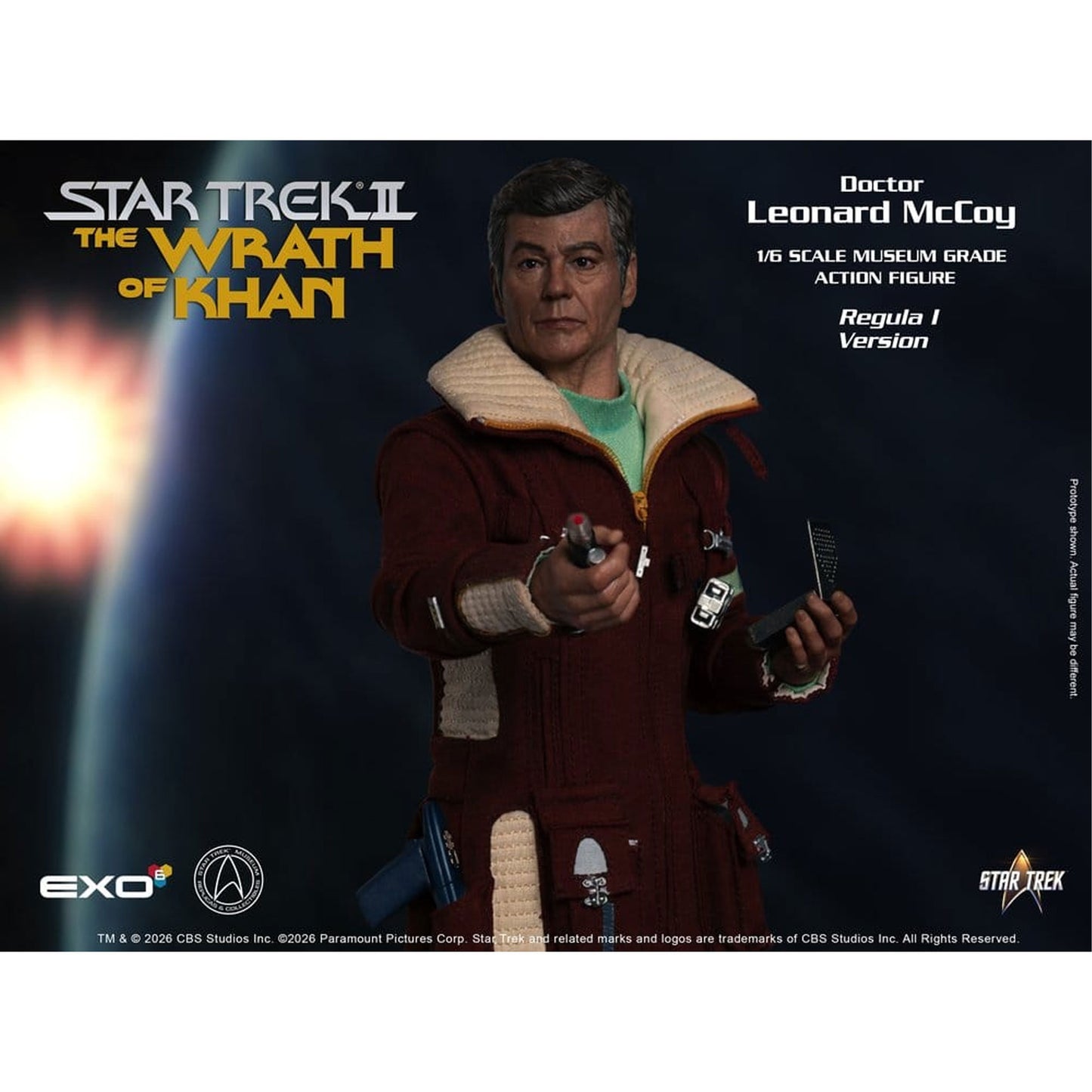 Star Trek II: The Wrath of Khan 1/6 Dr. Leonard McCoy Regula I Version -Action Figure 