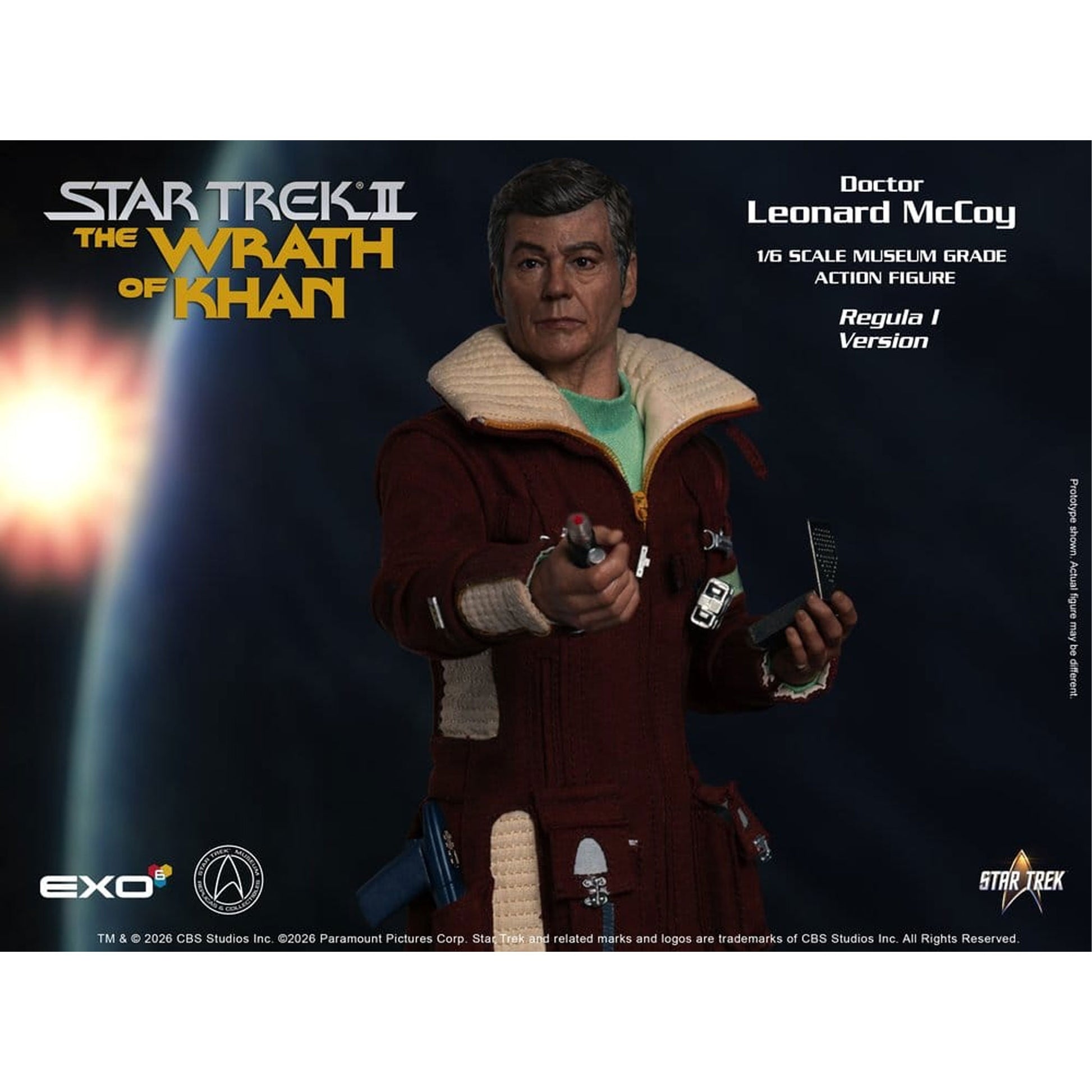 Star Trek II: The Wrath of Khan 1/6 Dr. Leonard McCoy Regula I Version -Action Figure 