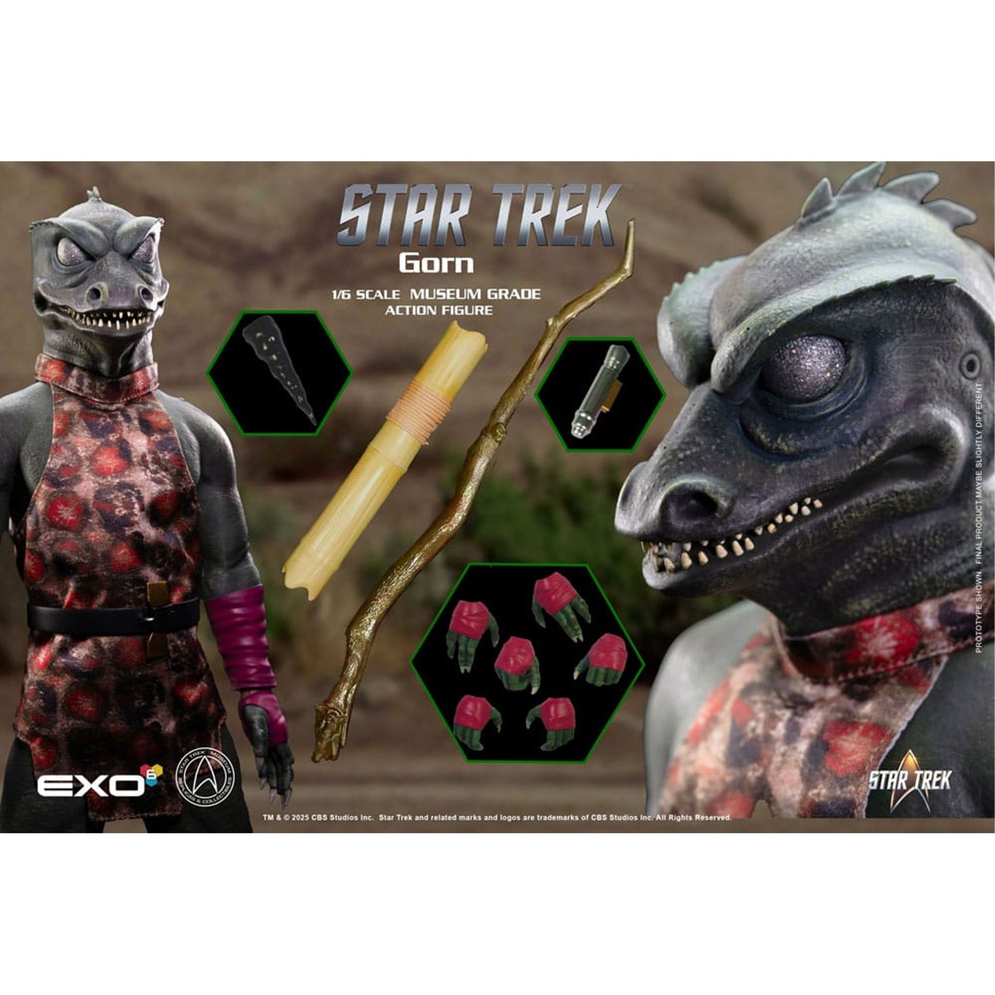 Star Trek: The Original Series Action Figure 1/6 Gorn