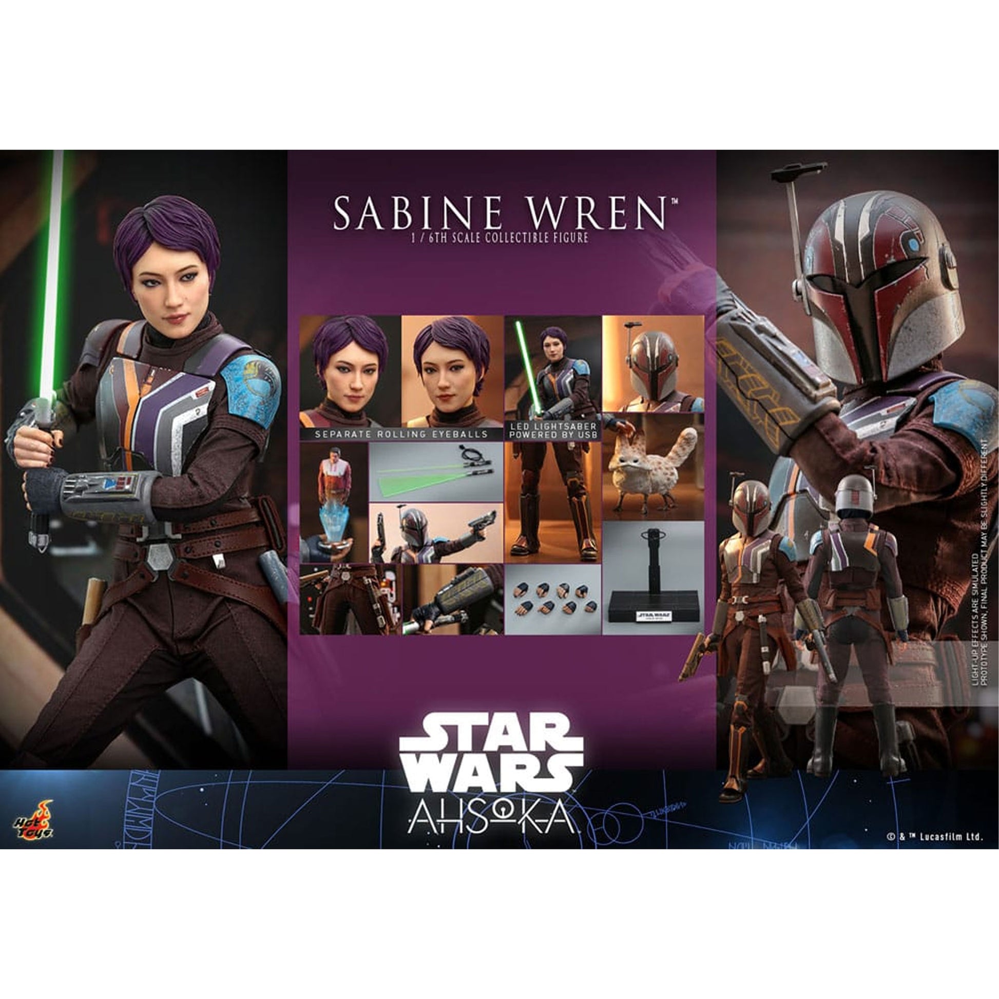 Star Wars: Ahsoka 1/6 Sabine Wren -Action Figure