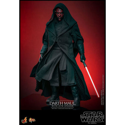 Star Wars Episode I Movie Masterpiece Action Figure 1/6 Darth Maul with Sith Speeder