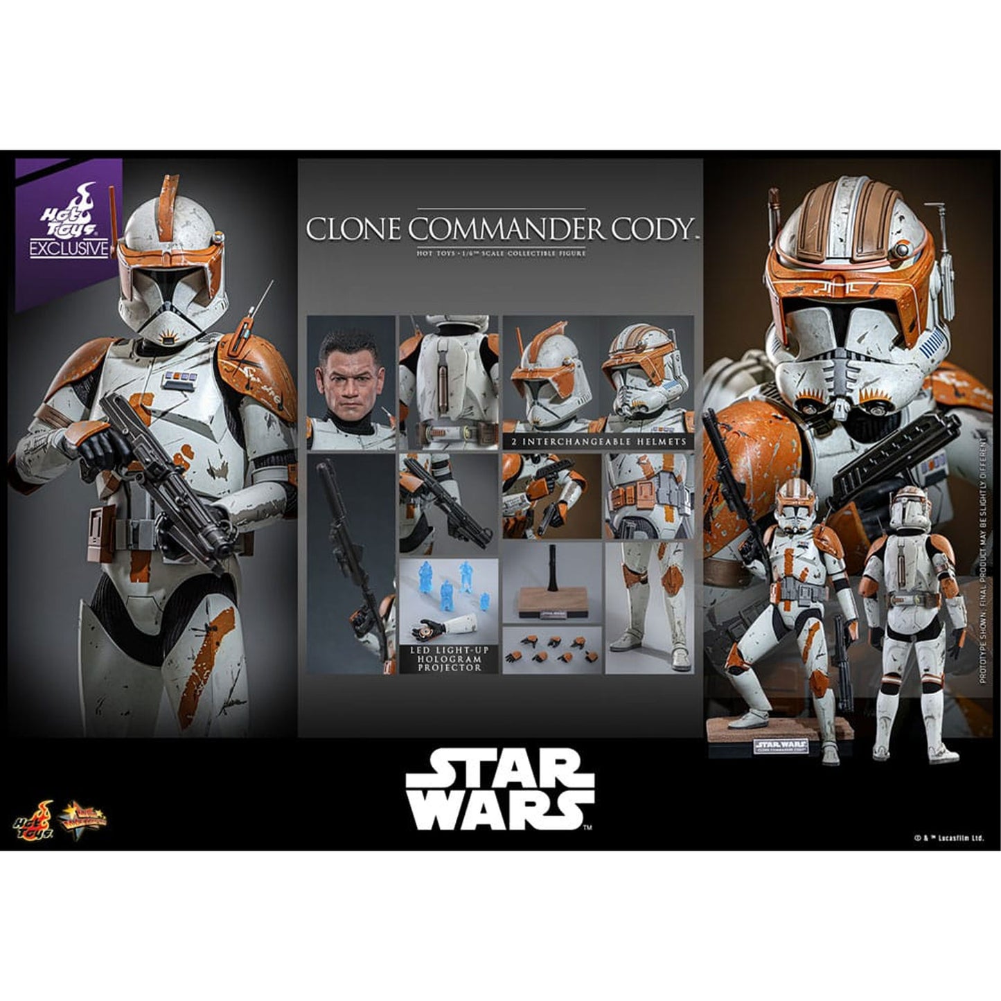Star Wars: Episode III - Revenge of the Sith Action Figure 1/6 Clone Commander Cody