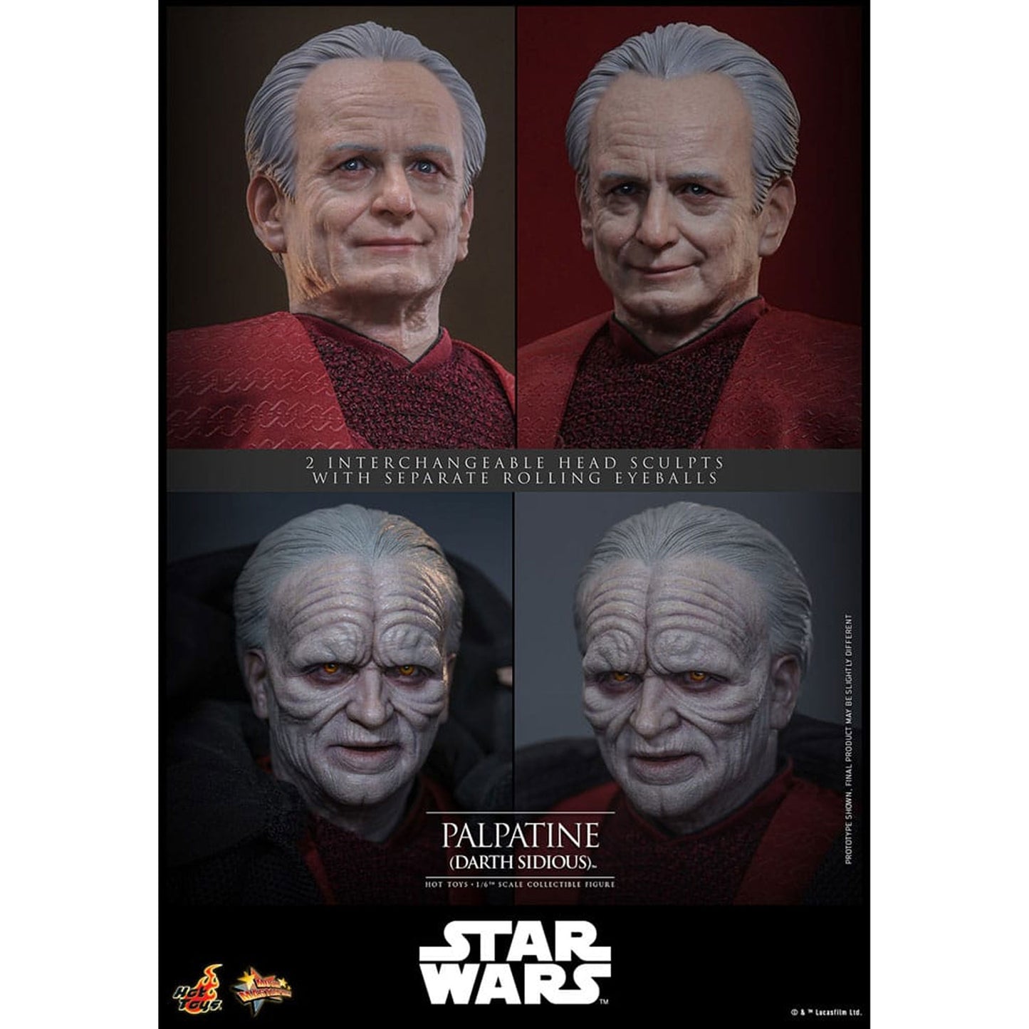 Star Wars: Episode III - Revenge of the Sith Action Figure 1/6 Palpatine (Darth Sidious)