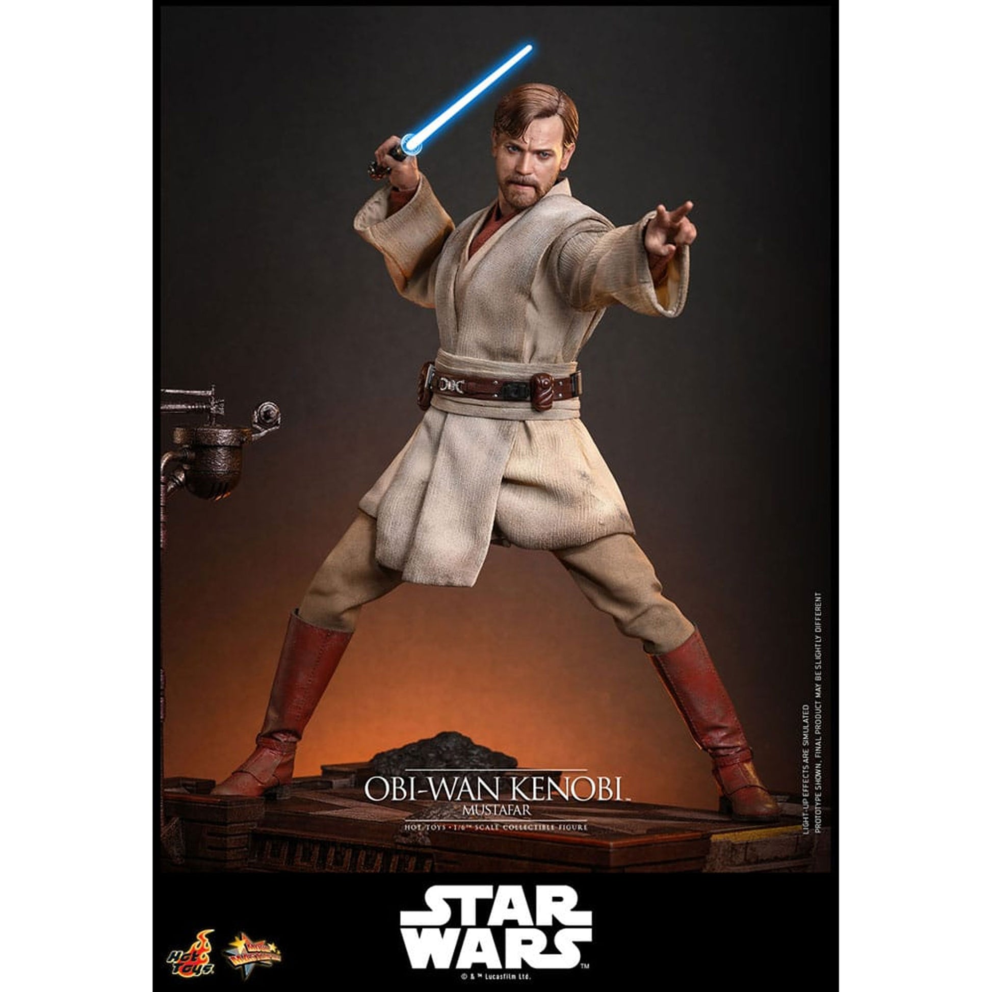 Star Wars: Episode III - Revenge of the Sith Movie Masterpiece 1/6 Obi-Wan Kenobi (Mustafar) -Action Figure