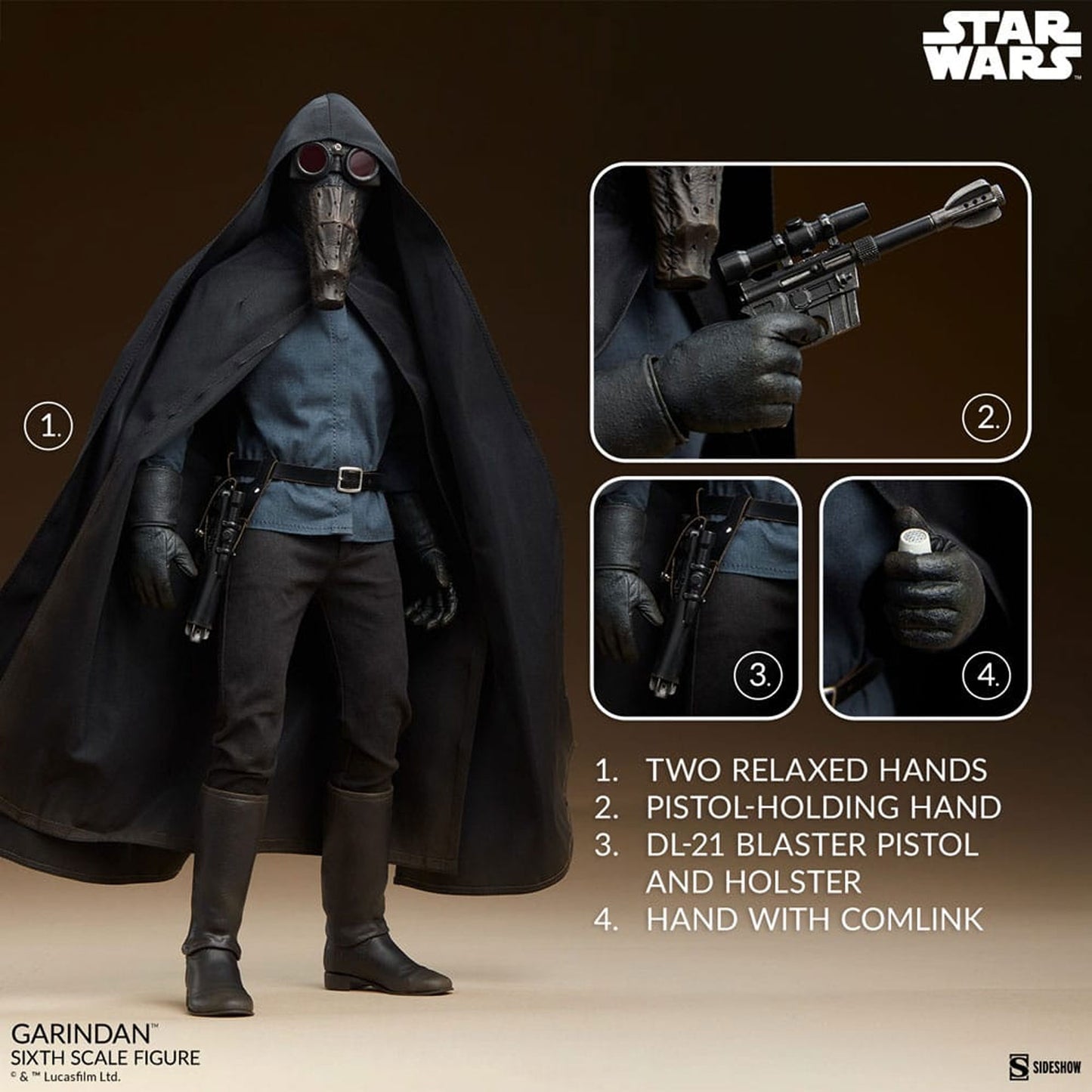 Star Wars Episode IV Scum & Villainy 1/6 Garindan