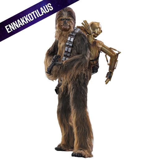 Star Wars Episode V Movie Masterpiece 1/6 Chewbacca with Disassembled C-3PO