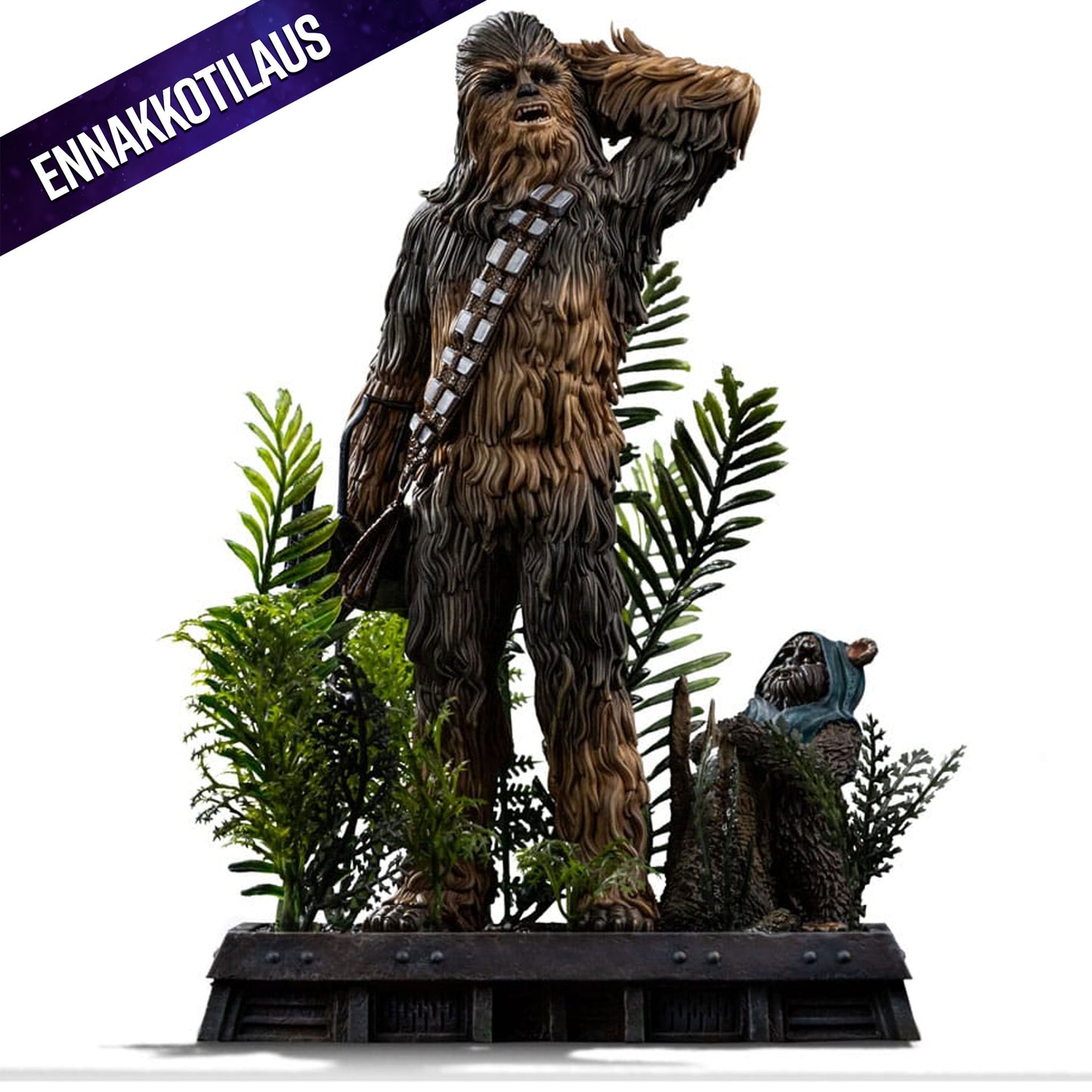 Star Wars Episode VI Art Scale Statue 1/10 Chewbacca and Tokkat -Figuuri