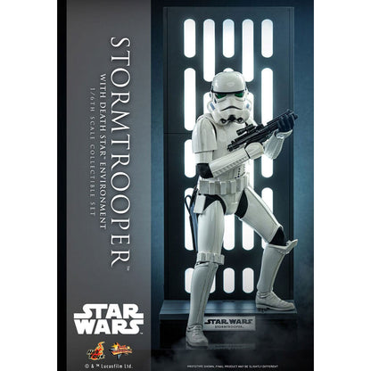 Star Wars Movie Masterpiece Actionfigur 1/6 Stormtrooper med Dödsstjärnan-miljö