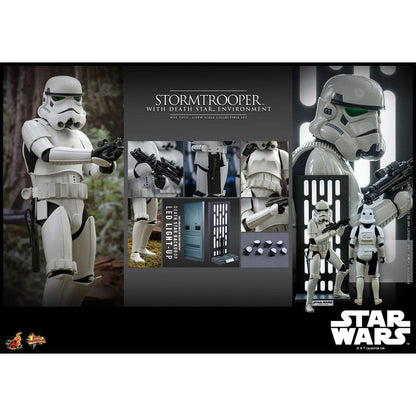 Star Wars Movie Masterpiece Actionfigur 1/6 Stormtrooper med Dödsstjärnan-miljö