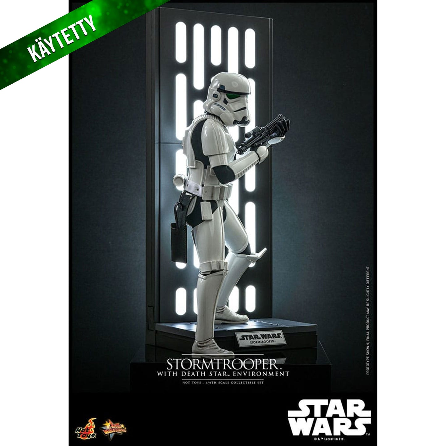 Käytetty Star Wars Movie Masterpiece Action Figure 1/6 Stormtrooper with Death Star Environment