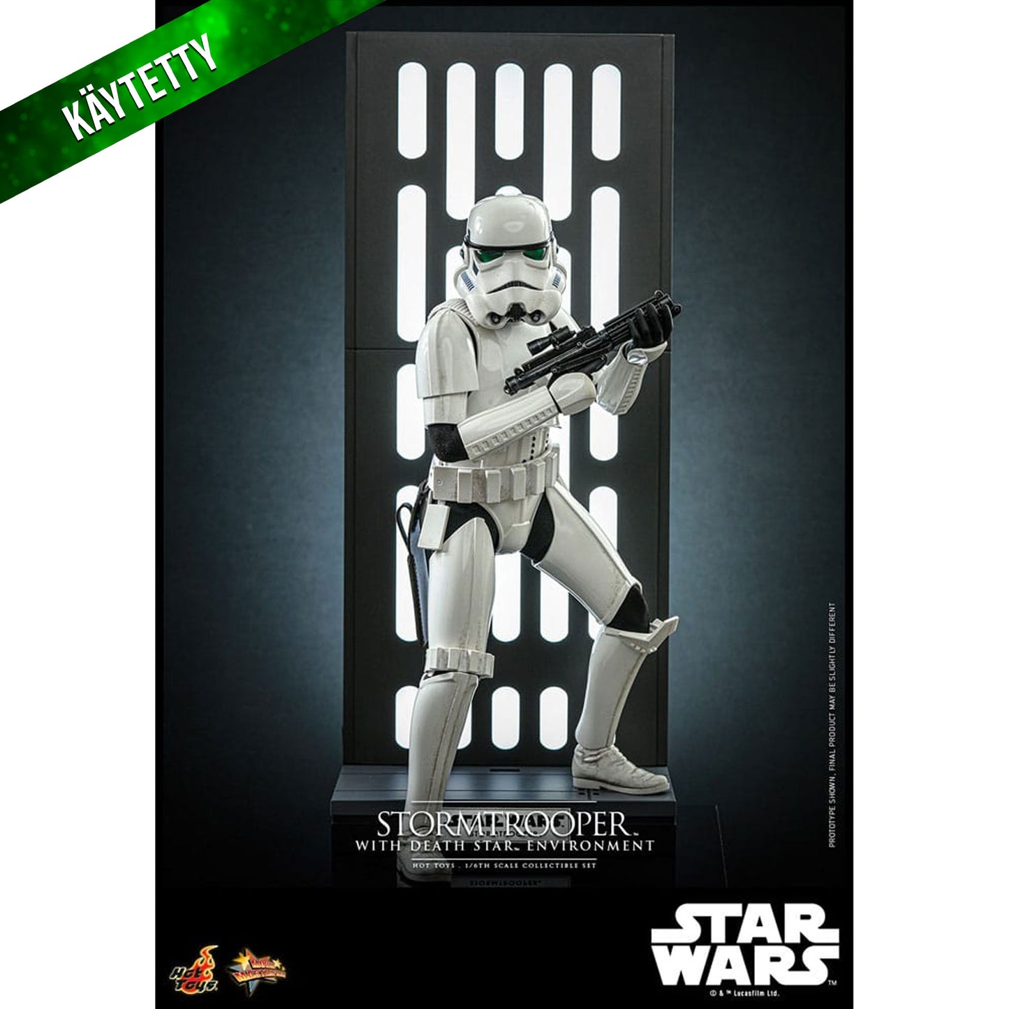 Käytetty Star Wars Movie Masterpiece Action Figure 1/6 Stormtrooper with Death Star Environment