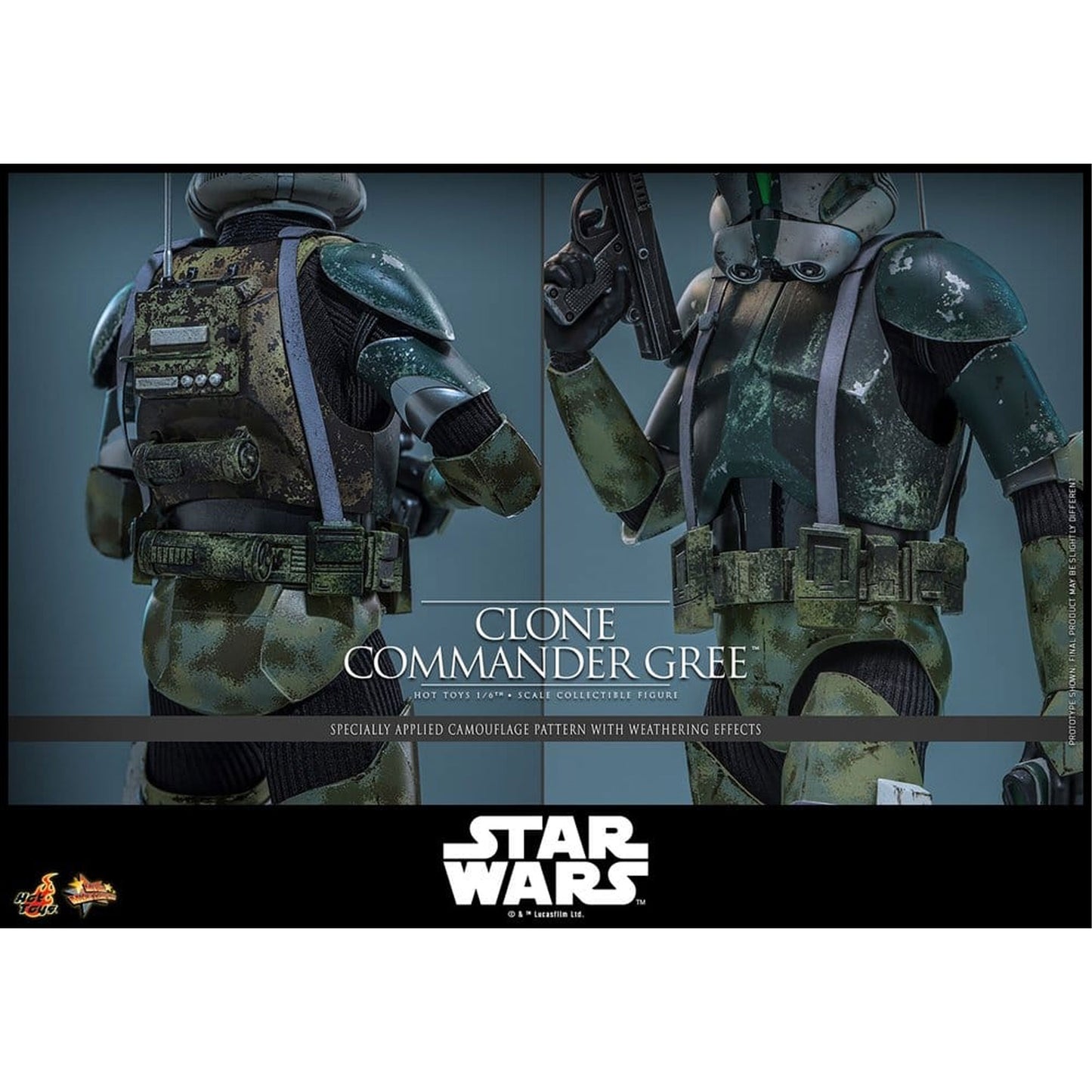Star Wars Movie Masterpiece 1/6 Clone Commander Gree -Action Figure