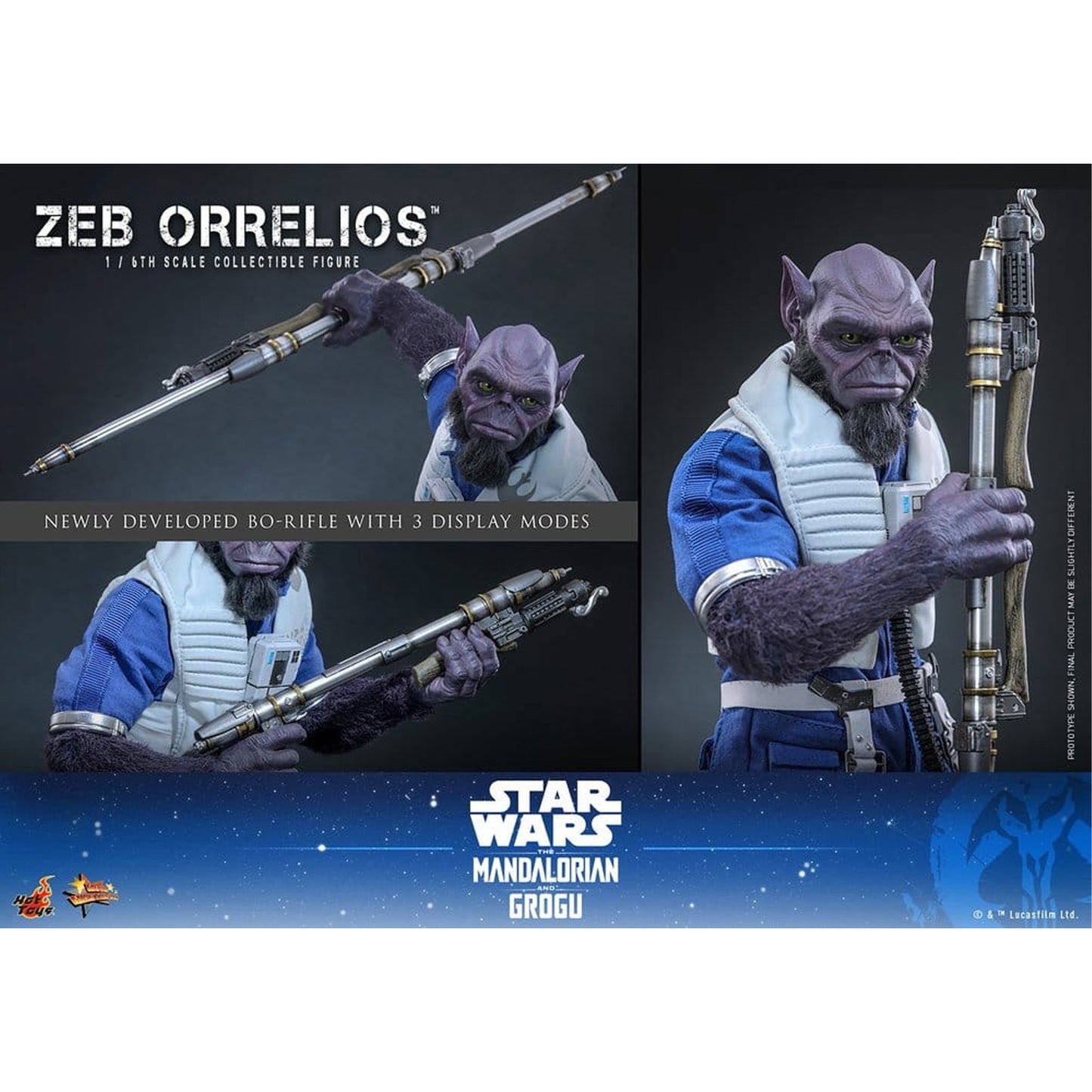 Star Wars Movie Masterpiece 1/6 Zeb Orrelios -Action Figure