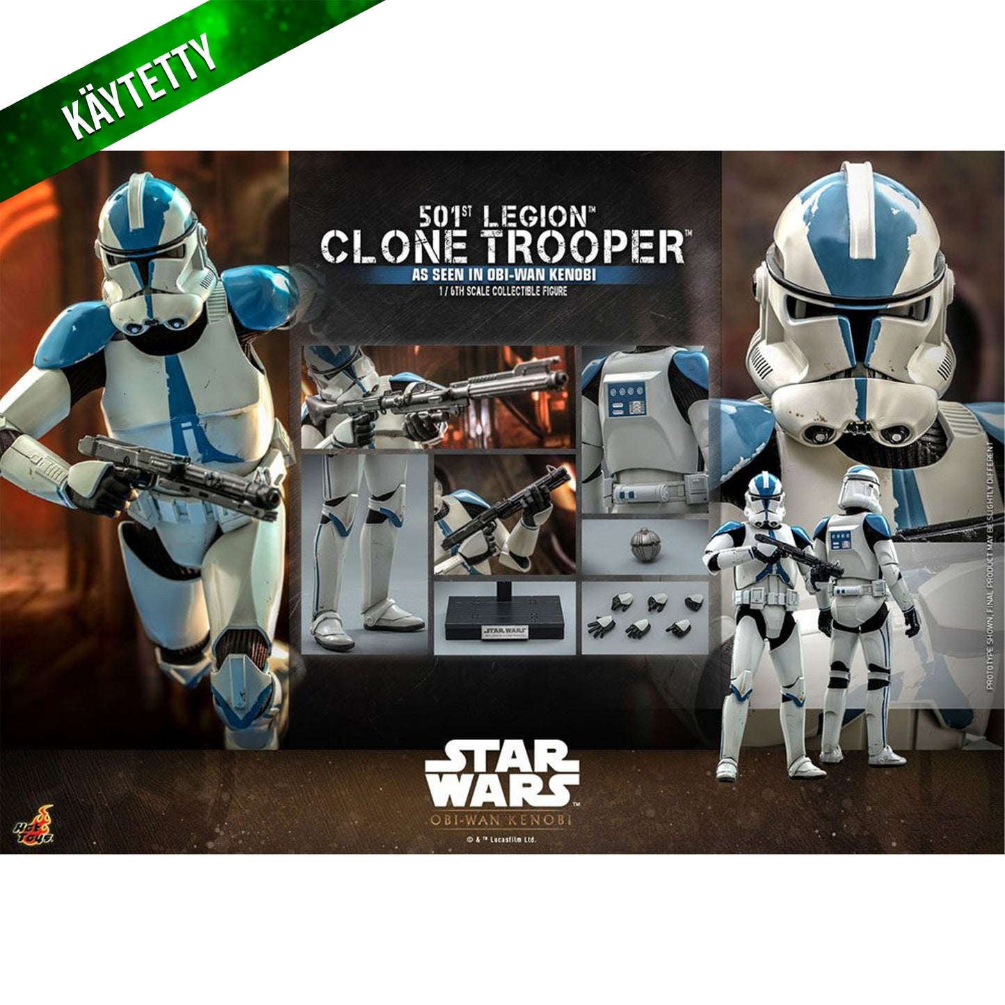 Käytetty Star Wars: Obi-Wan Kenobi 1/6 501st Legion Clone Trooper
