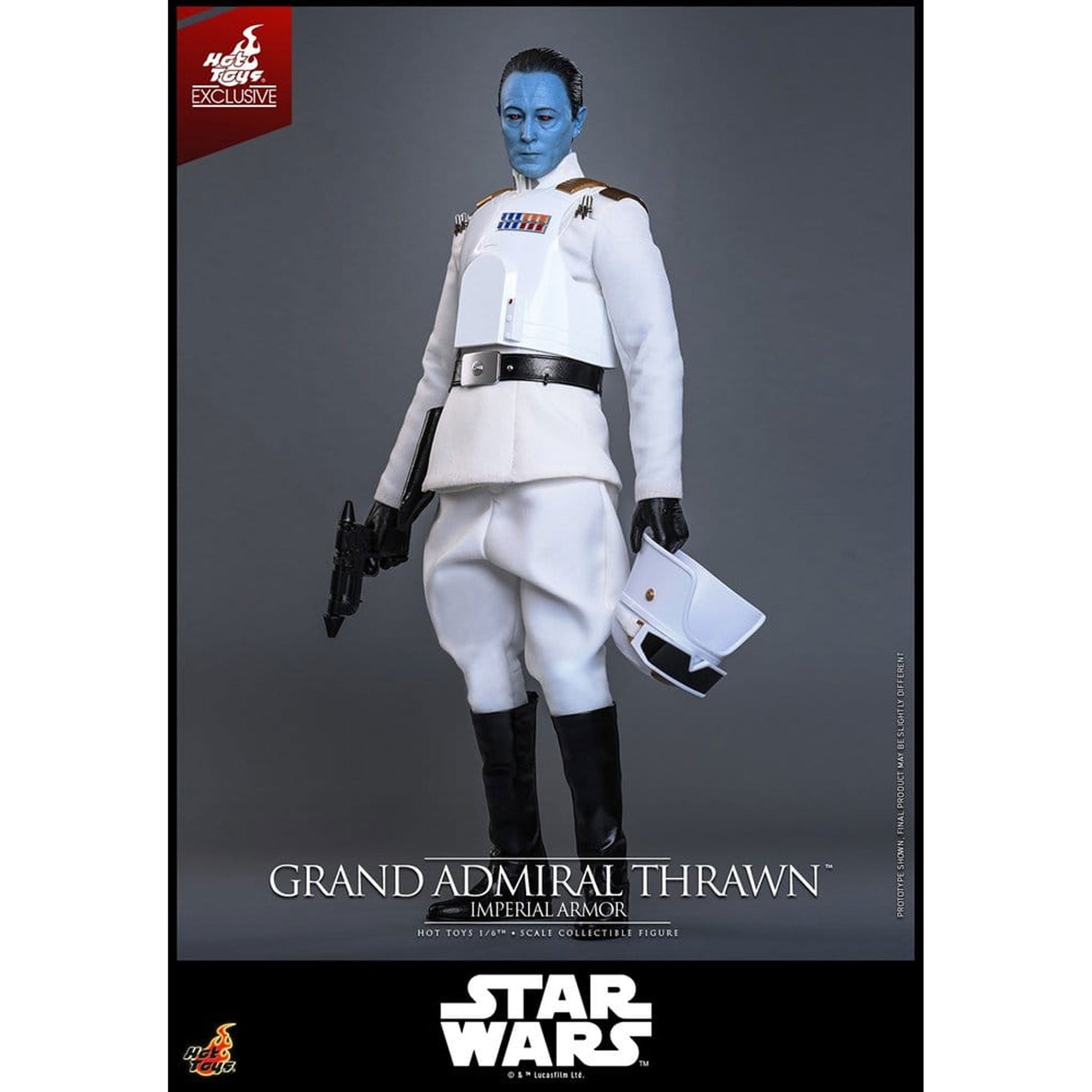 Star Wars: Rebels Television Masterpiece 1/6 Grand Admiral Thrawn (Imperial Armor) Hot Toys Exclusive -Action Figure
