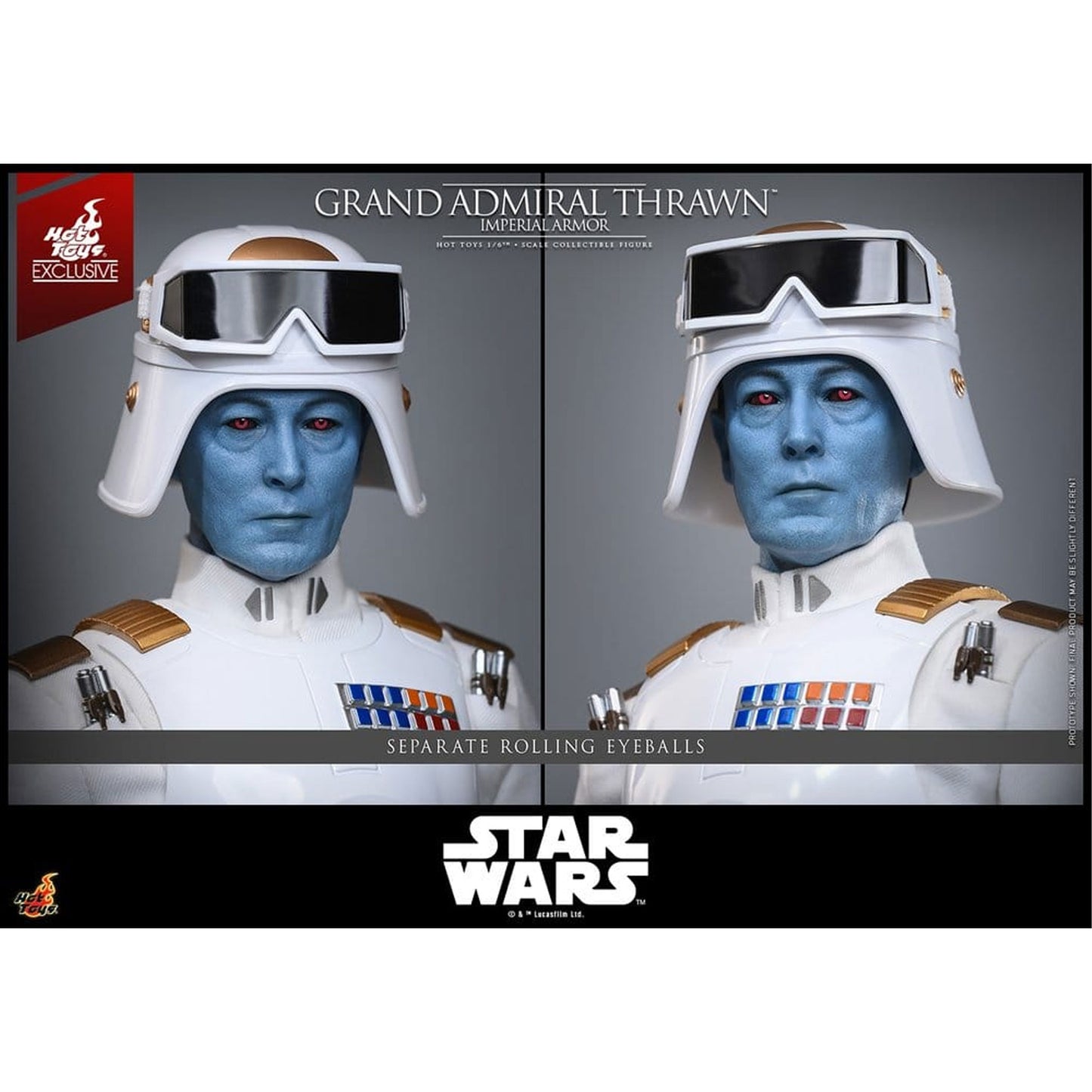 Star Wars: Rebels Television Masterpiece 1/6 Grand Admiral Thrawn (Imperial Armor) Hot Toys Exclusive -Action Figure
