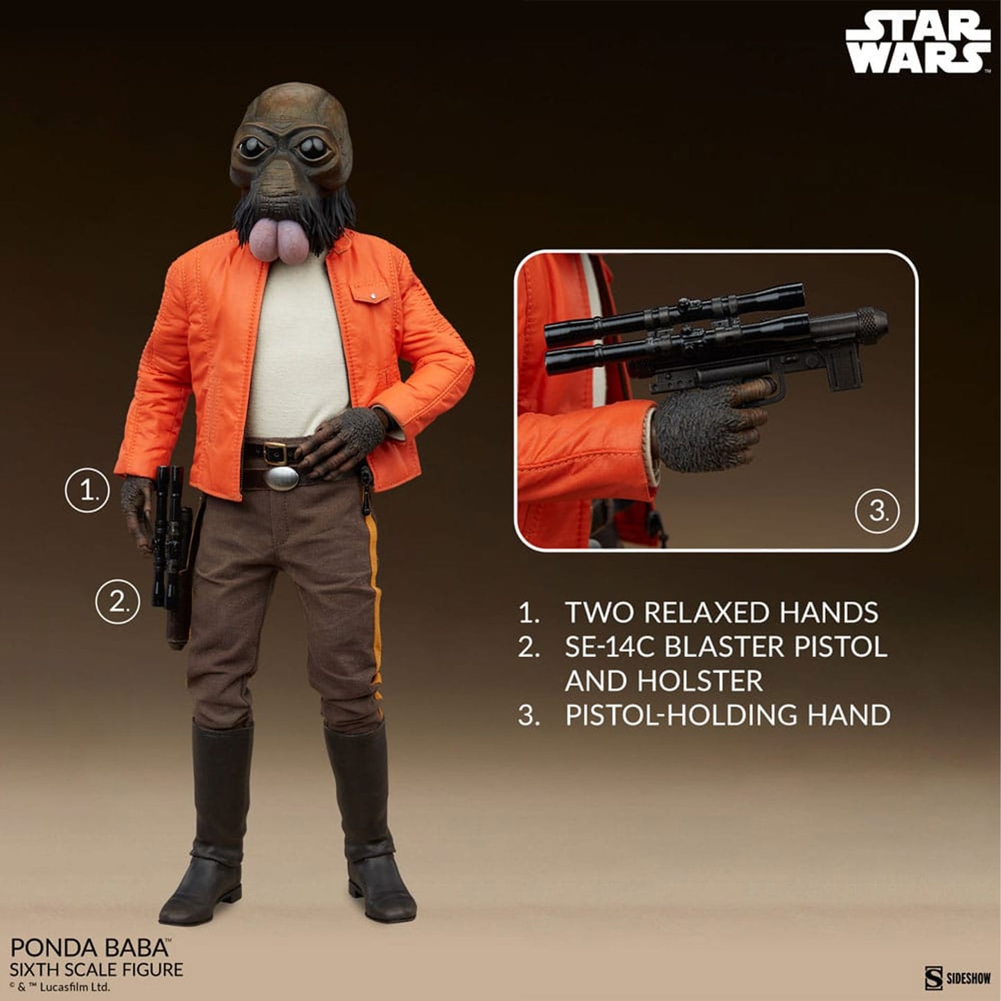 Star Wars Scum & Villainy 1/6 Ponda Baba