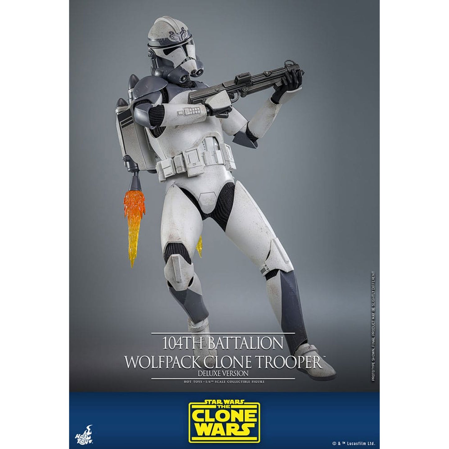 Star Wars The Clone Wars 1/6 104th Battalion Wolfpack Clone Trooper Deluxe Version