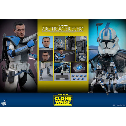 Star Wars: The Clone Wars 1/6 Arc Trooper Echo -Action Figuuri