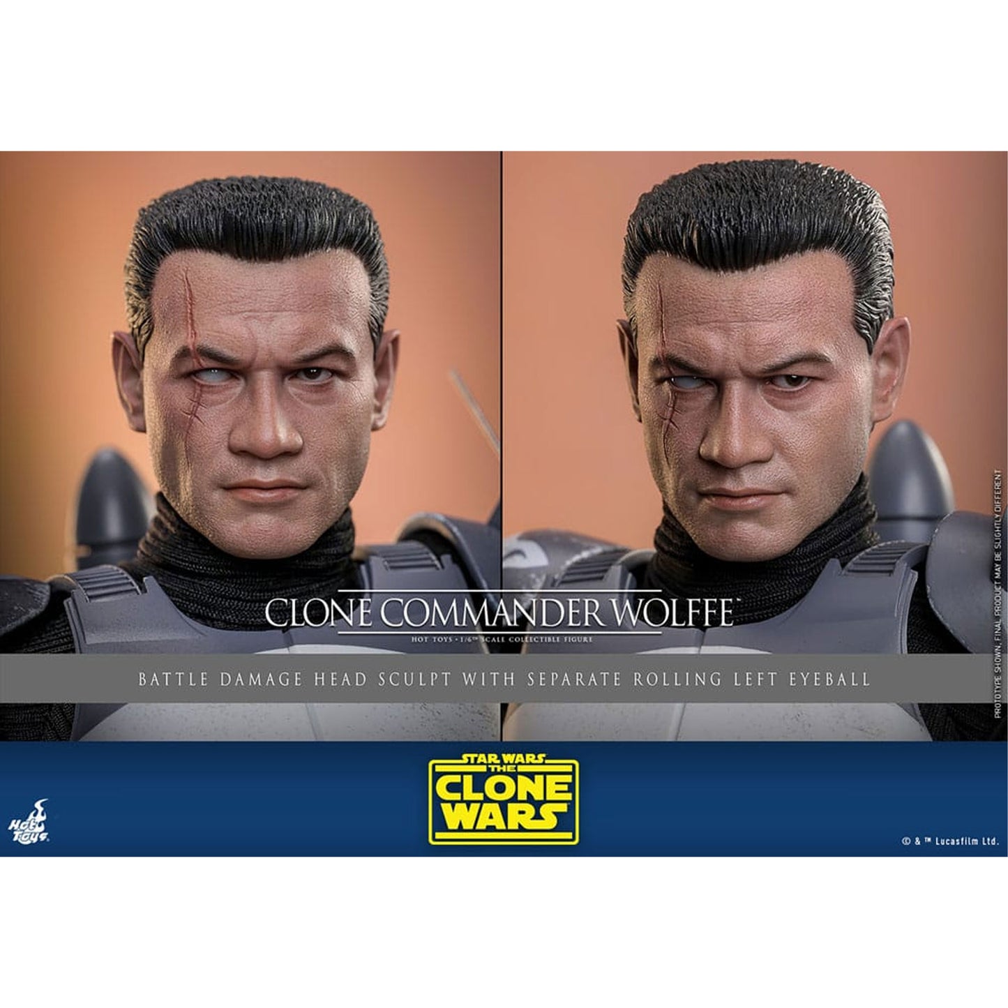 Star Wars: The Clone Wars 1/6 Clone Commander Wolffe