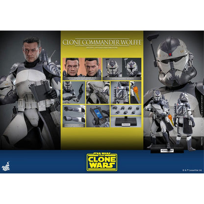 Star Wars: The Clone Wars 1/6 Clone Commander Wolffe Action Figure