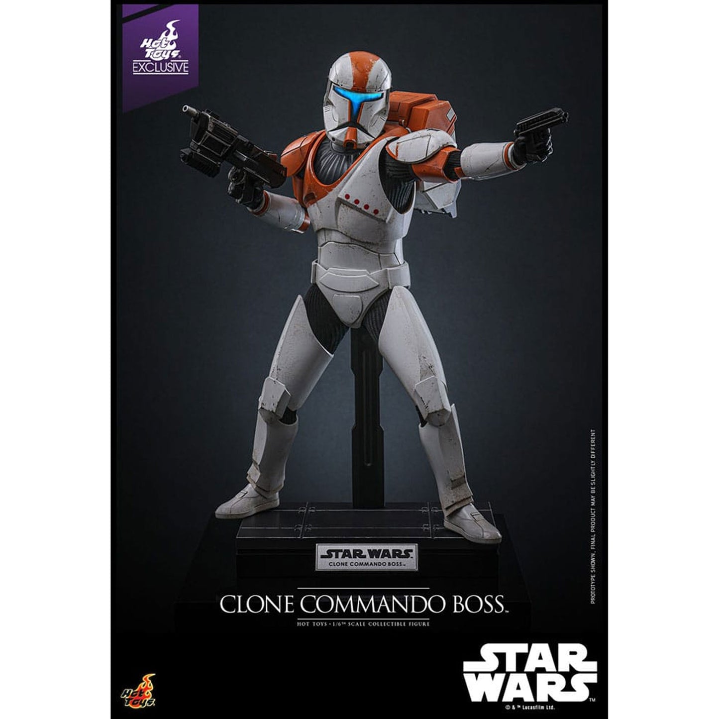 Star Wars: The Clone Wars Action Figure 1/6 Clone Commando Boss Hot Toys Exclusive