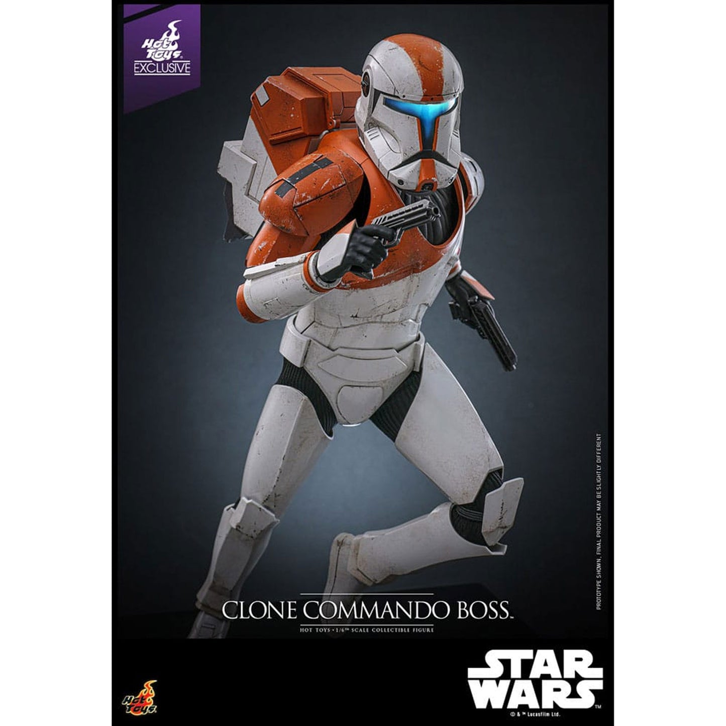 Star Wars: The Clone Wars Action Figure 1/6 Clone Commando Boss Hot Toys Exclusive