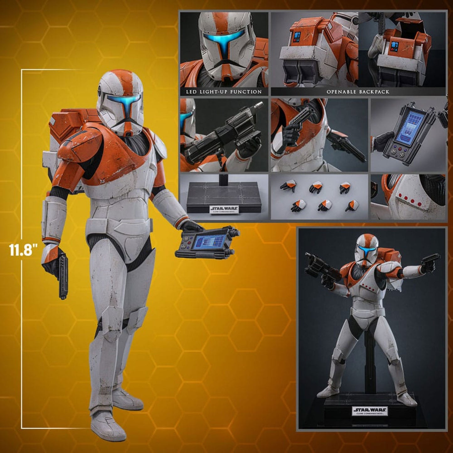 Star Wars: The Clone Wars Action Figure 1/6 Clone Commando Boss Hot Toys Exclusive