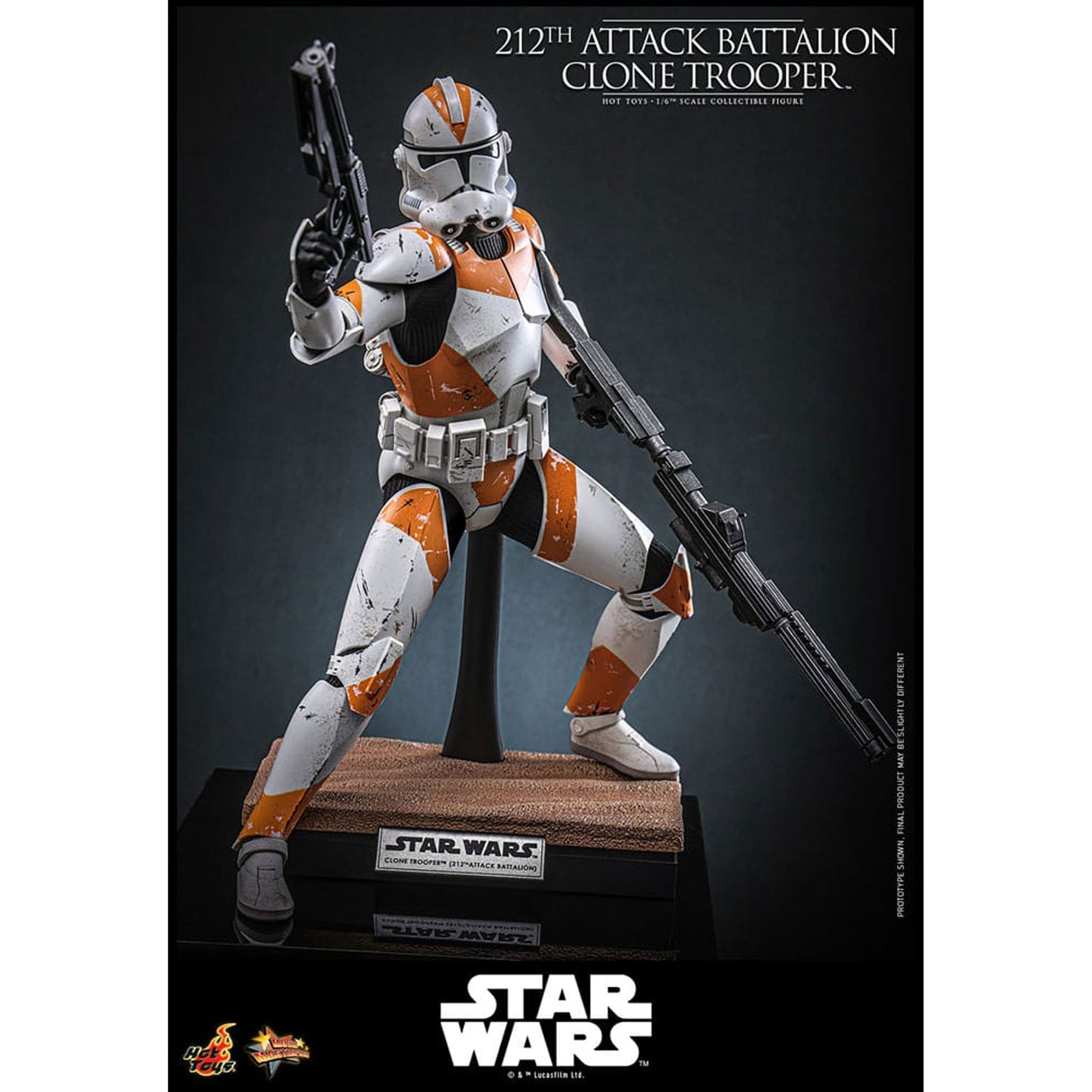 Star Wars: The Clone Wars 1/6 212th Attack Battalion Clone Trooper -Action Figure