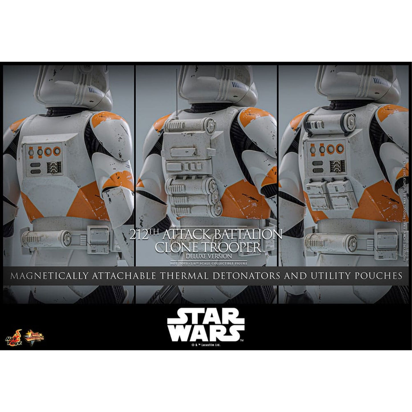Star Wars: The Clone Wars 1/6 212th Attack Battalion Clone Trooper Deluxe Version -Action Figure