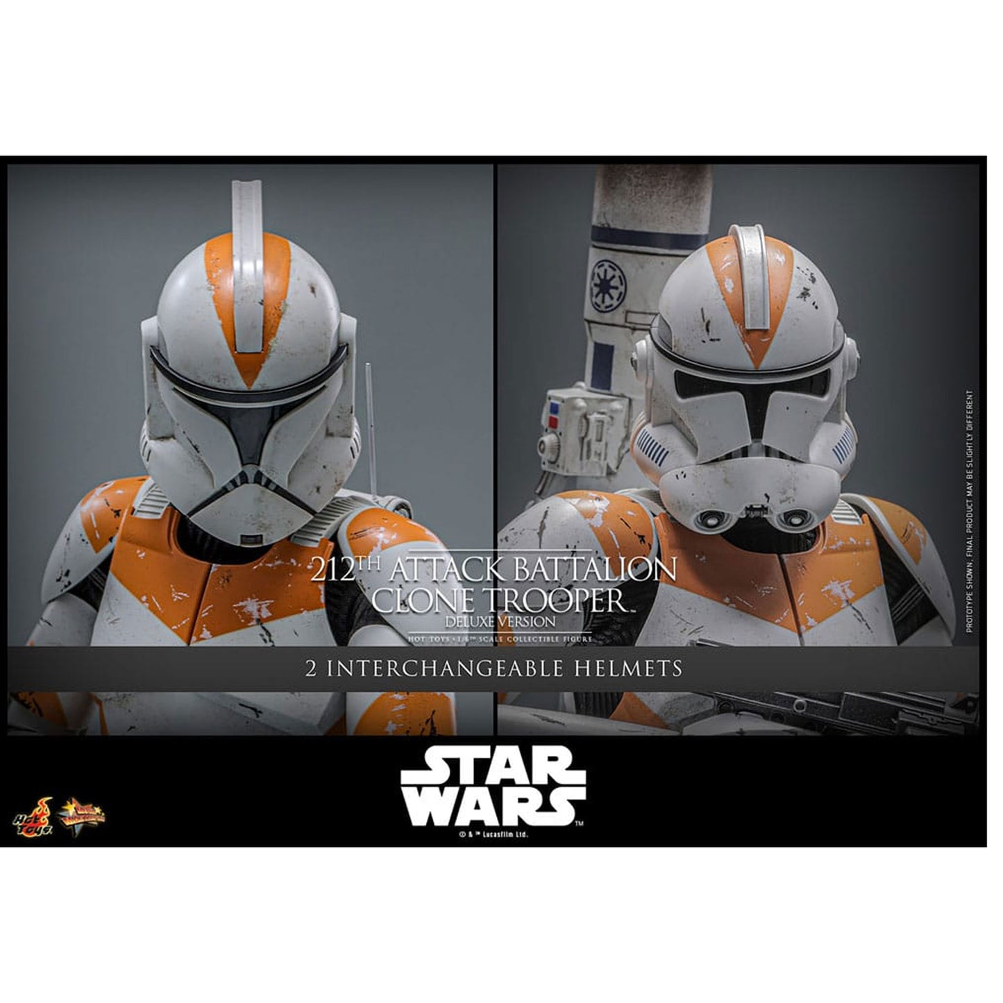 Star Wars: The Clone Wars 1/6 212th Attack Battalion Clone Trooper Deluxe Version -Action Figure