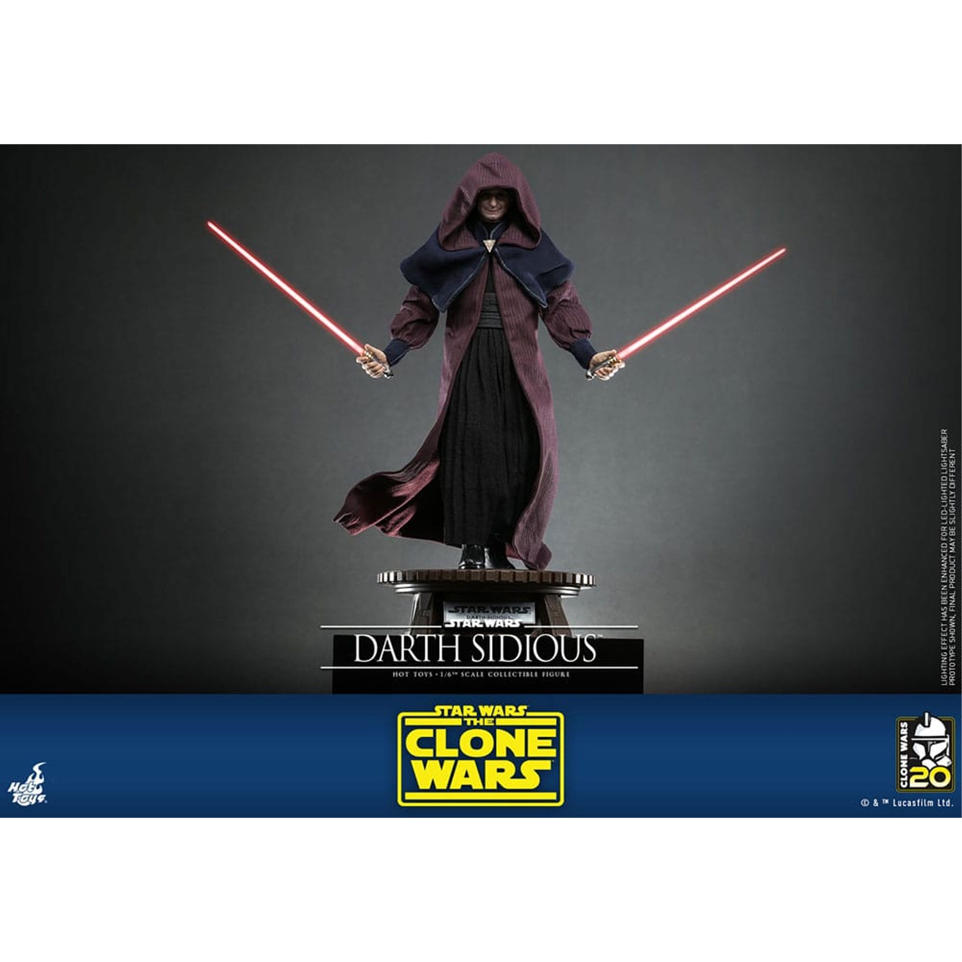 Star Wars: The Clone Wars 1/6 Darth Sidious -Action Figure