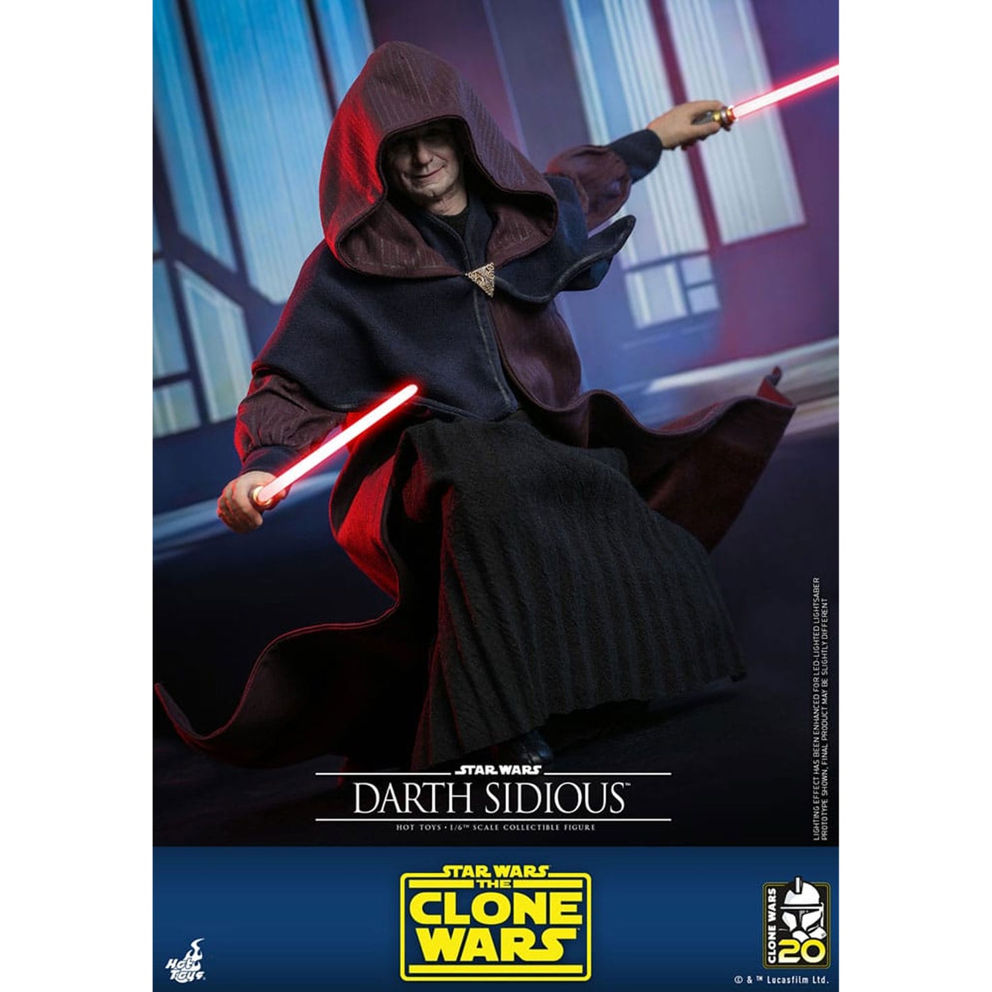 Star Wars: The Clone Wars 1/6 Darth Sidious -Action Figure