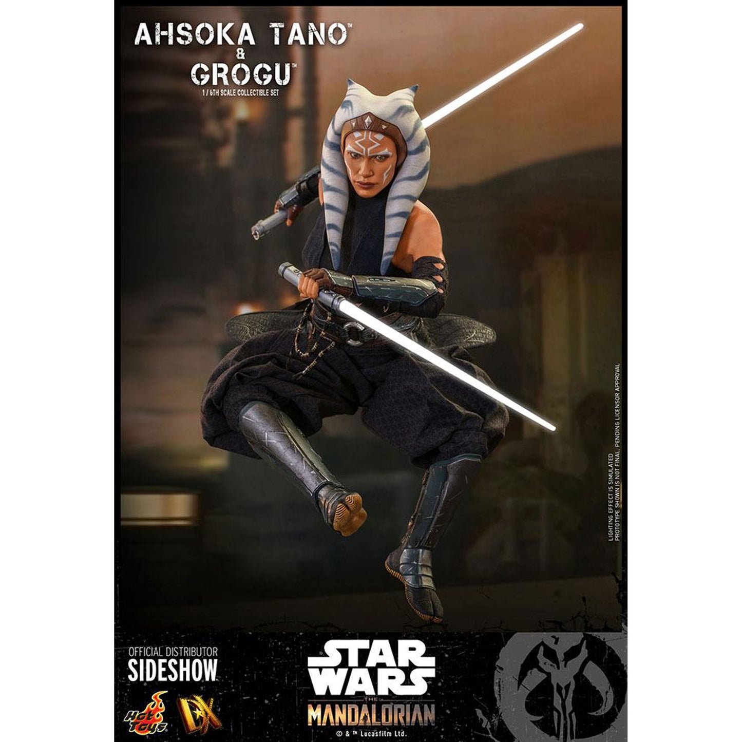 Star Wars The Mandalorian 2-Pack 1/6 Ahsoka Tano & Grogu