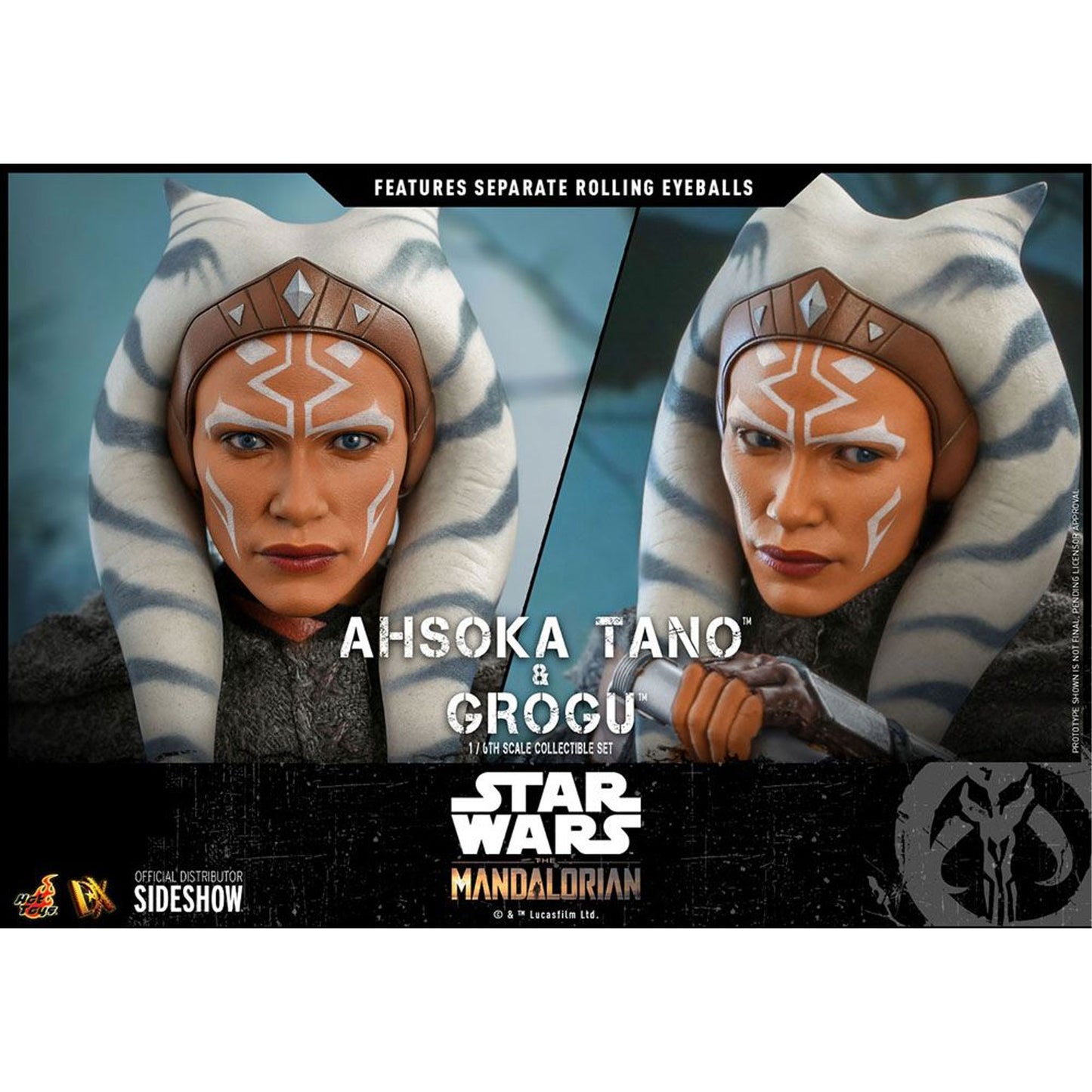 Star Wars The Mandalorian 2-Pack 1/6 Ahsoka Tano & Grogu