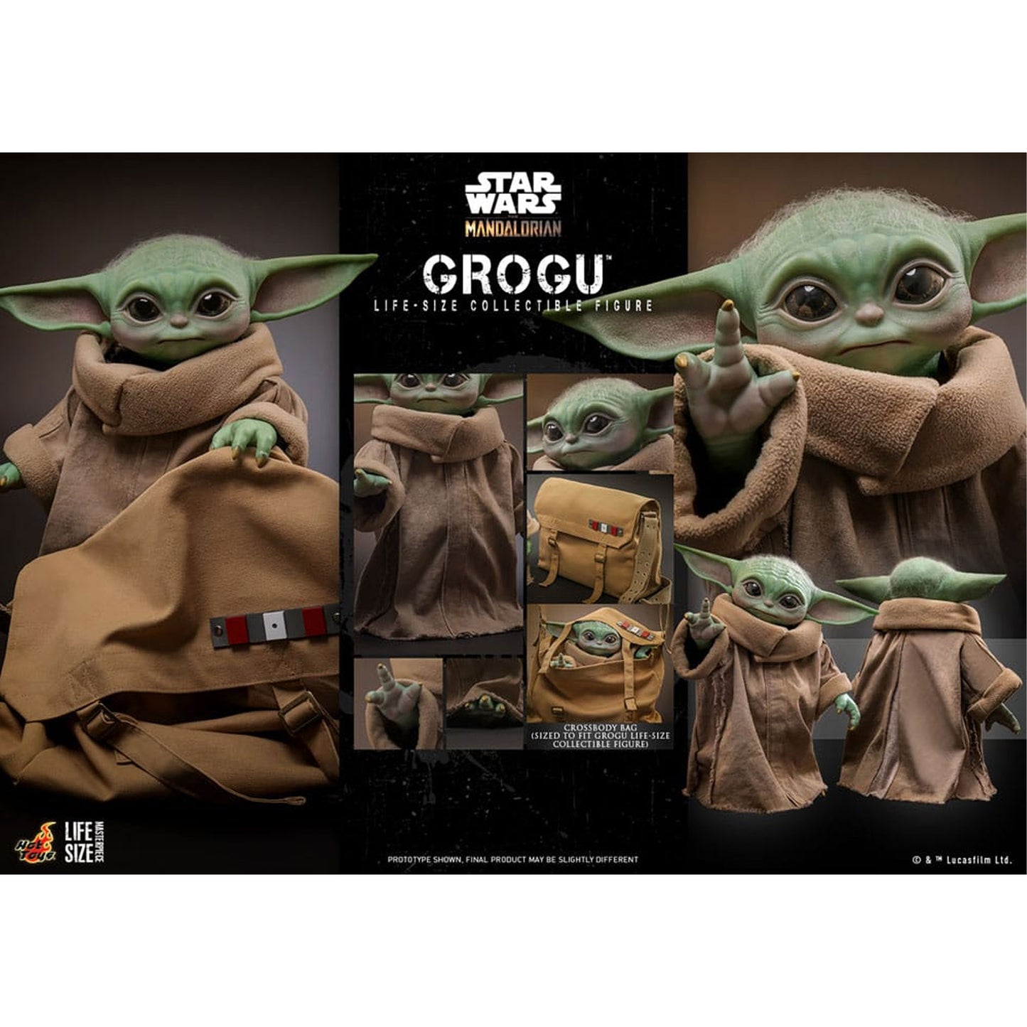 Star Wars: The Mandalorian Life-Size Masterpiece Action Figure Grogu