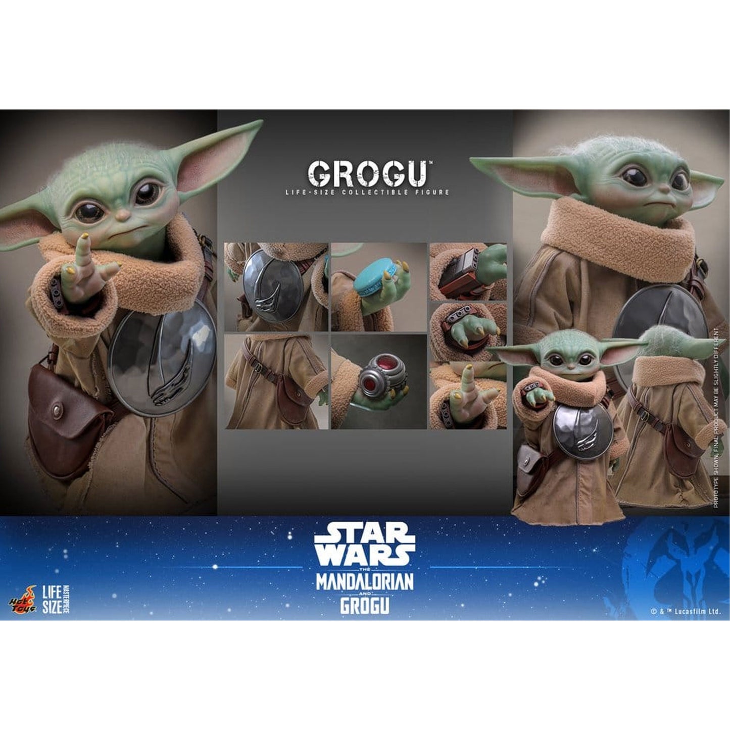 Star Wars: The Mandalorian & Grogu Life-Size Grogu -Action Figure