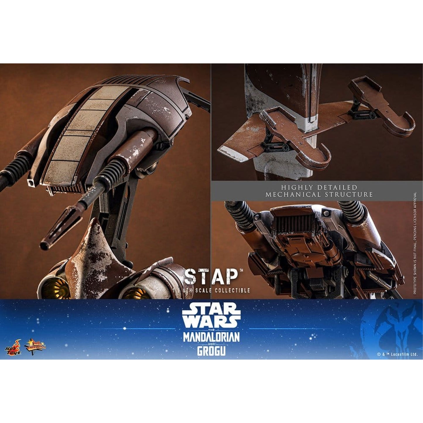 Star Wars: The Mandalorian & Grogu Movie Masterpiece Accessory 1/6 STAP