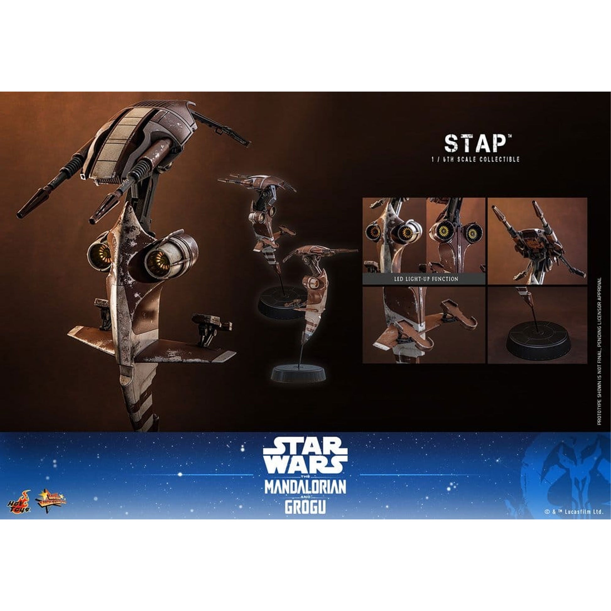 Star Wars: The Mandalorian & Grogu Movie Masterpiece Accessory 1/6 STAP